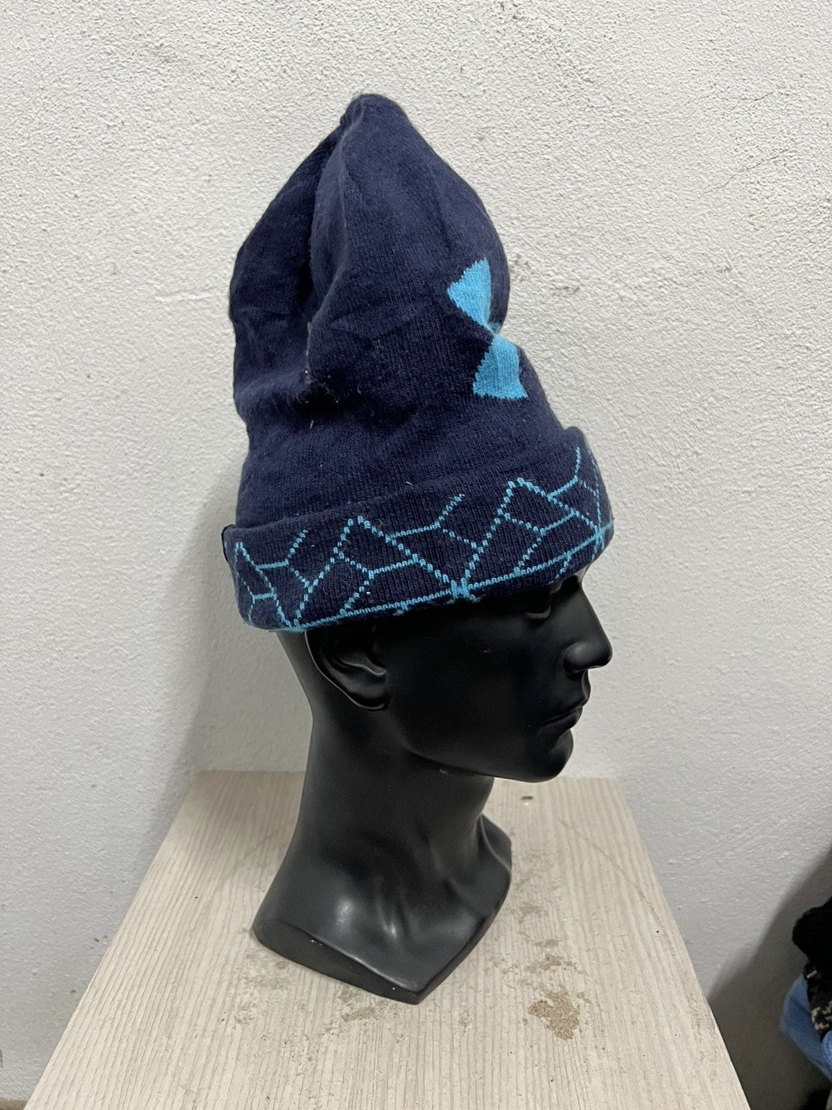 Under Armour Vintage Under Armour Big Logo Beanie Hat Size ONE SIZE - 4 Thumbnail