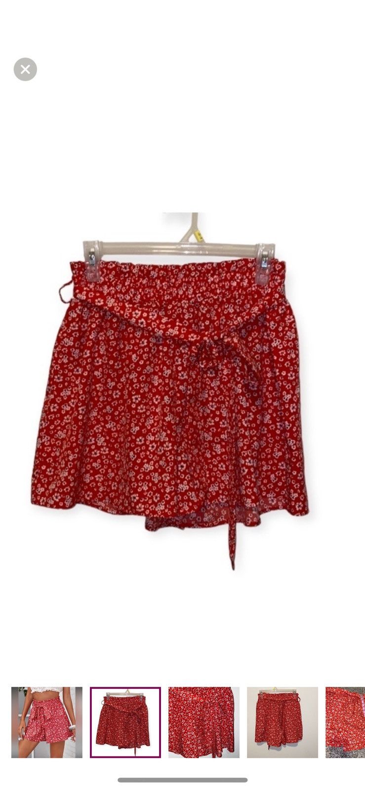 Shein Shein large belted ditsy floral shorts Size 34" / US 12 / IT 48 - 1 Thumbnail