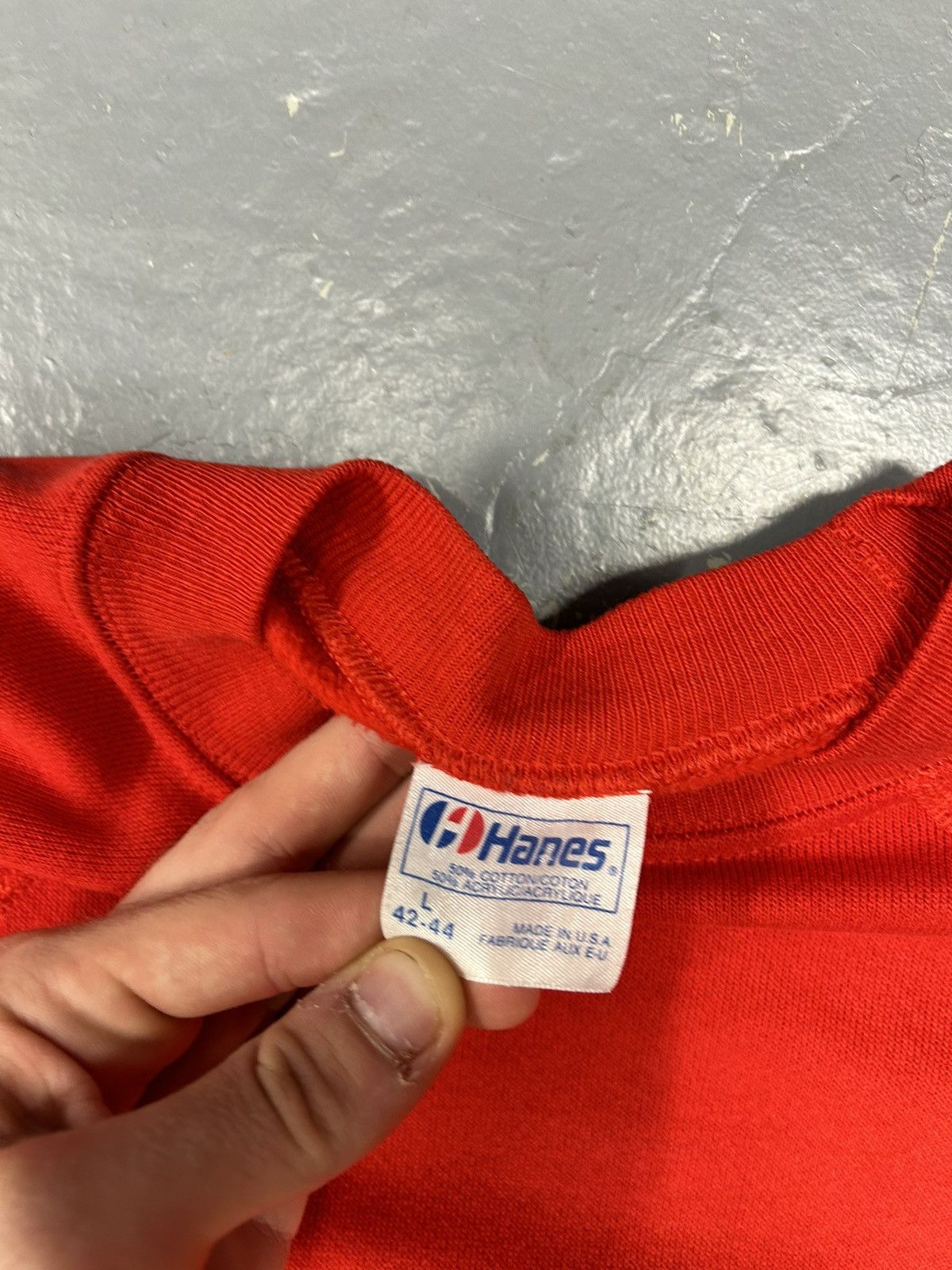 Vintage Crazy Vintage 90s Essential Red Martinique Crewneck Sweater Size US L / EU 52-54 / 3 - 2 Thumbnail