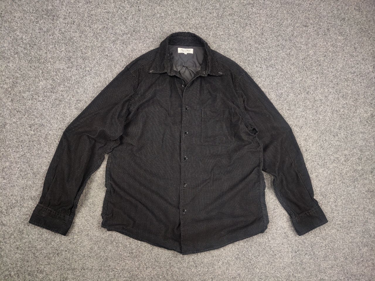 If Six Was Nine Original Wash Vintage Japan Made Uniqlo Dark corduroy Shirt Size US XL / EU 56 / 4 - 8 Thumbnail