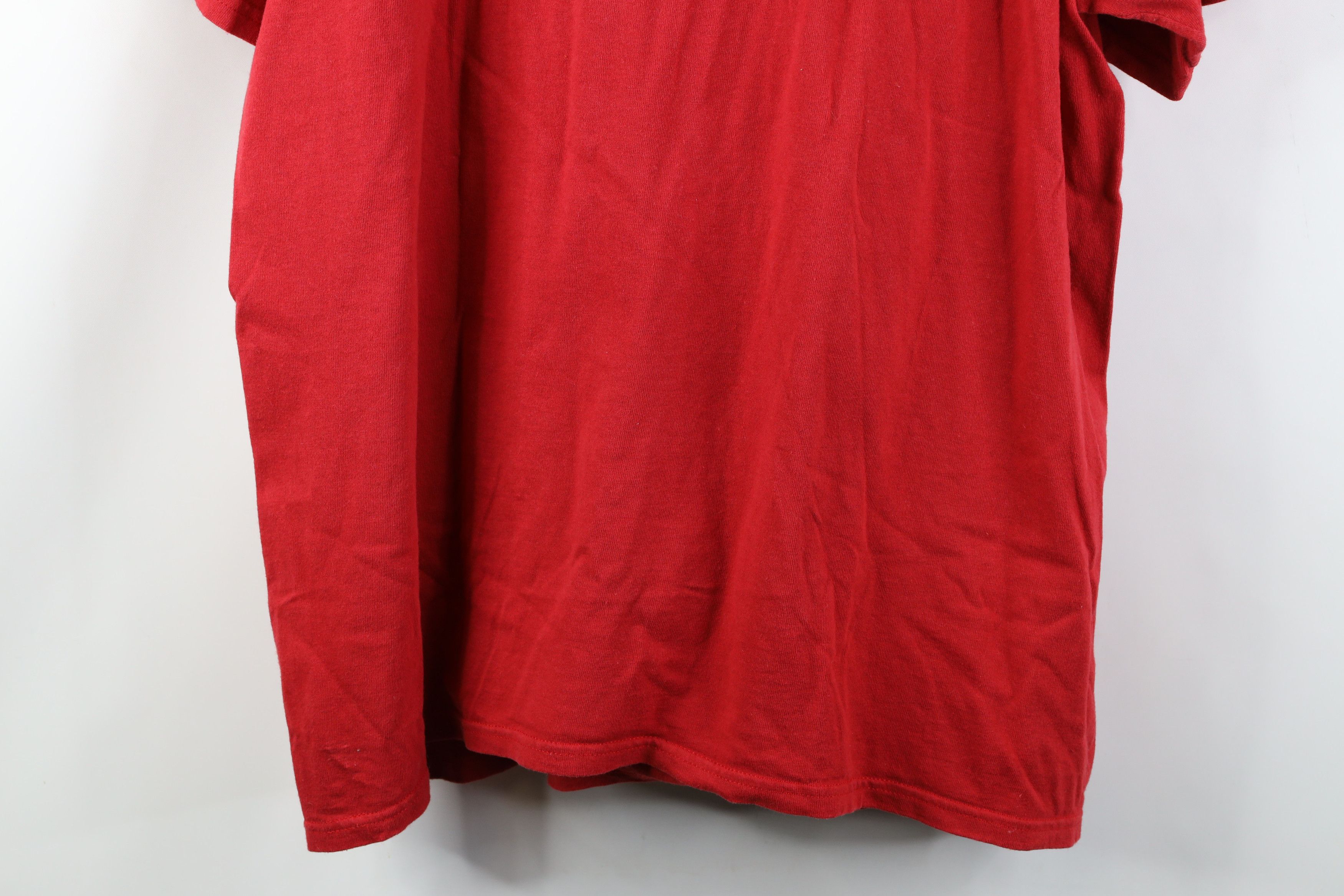 Nike Vintage Y2K Nike Mini Swoosh Short Sleeve T-Shirt Red Cotton Size US XL / EU 56 / 4 - 12 Thumbnail