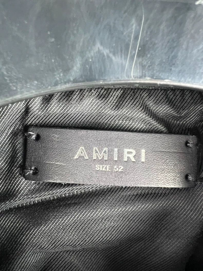 Amiri Amiri Black Wool Bone Baseball Jacket Size US L / EU 52-54 / 3 - 2 Thumbnail