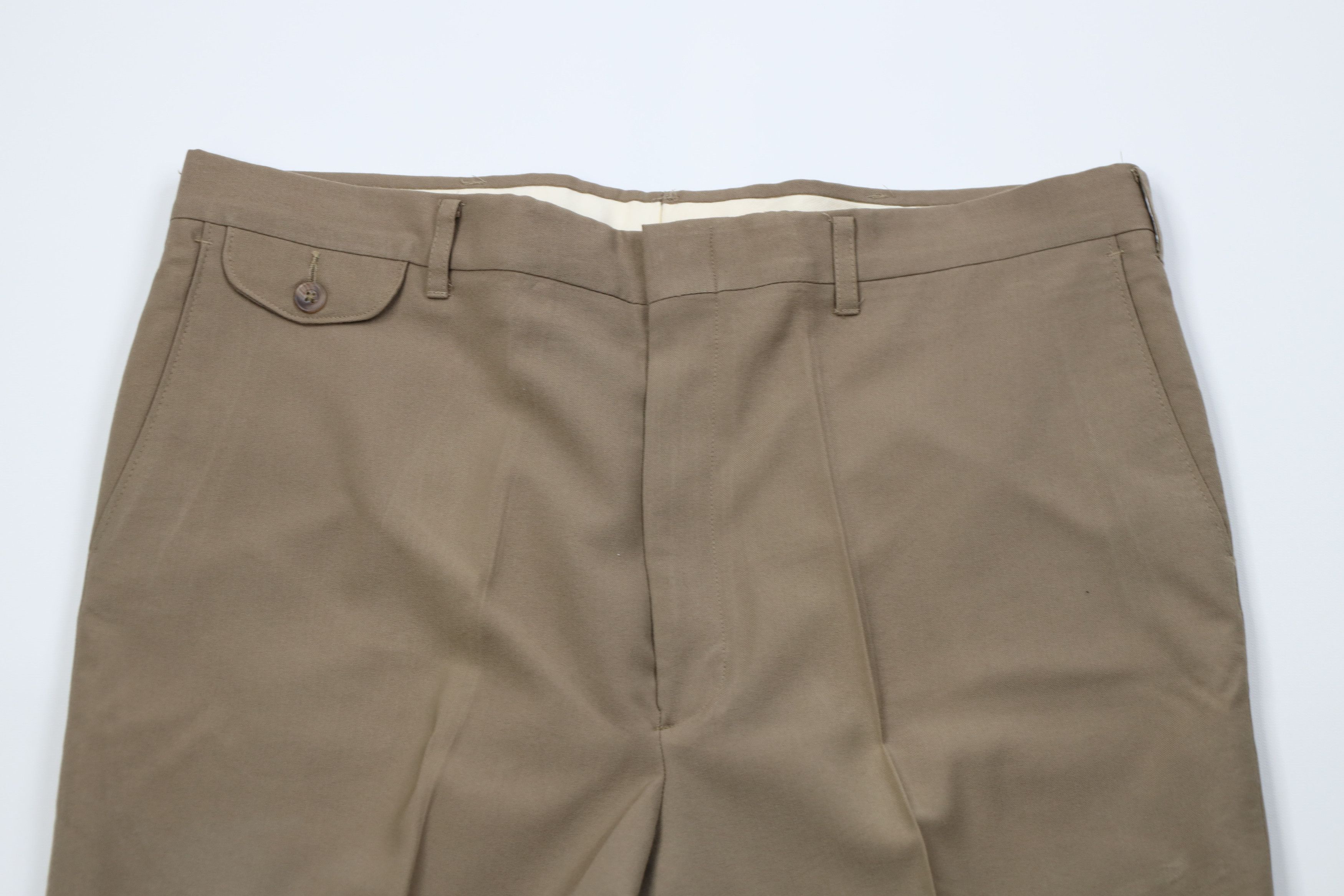 Vintage Vintage 90s Streetwear Wool Blend Knit Wide Leg Chino Pants Size US 38 / EU 54 - 2 Thumbnail