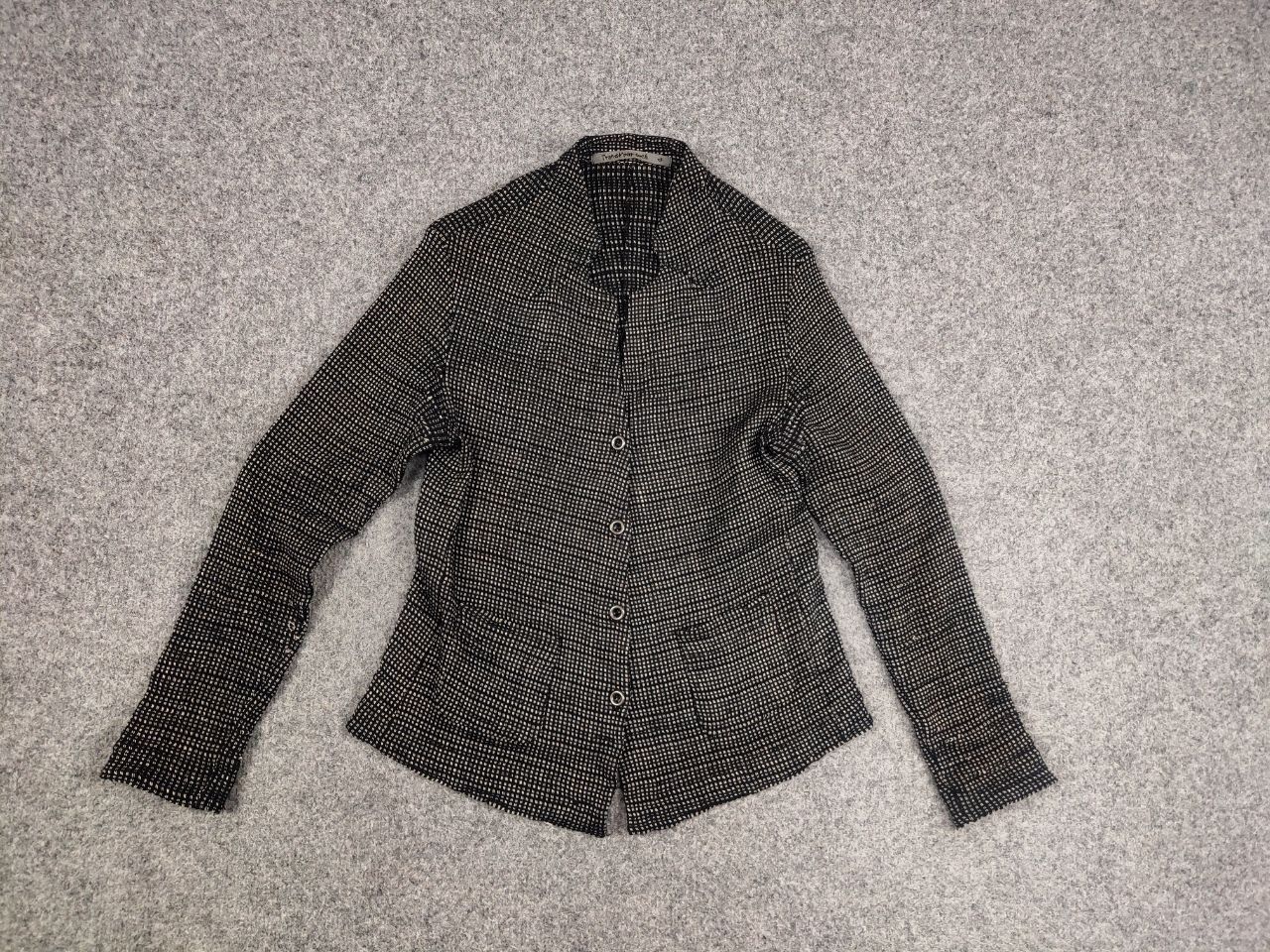 Transit Transit Par Such design Classic Black Knit Blazer Jacket Size M / US 6-8 / IT 42-44 - 11 Thumbnail