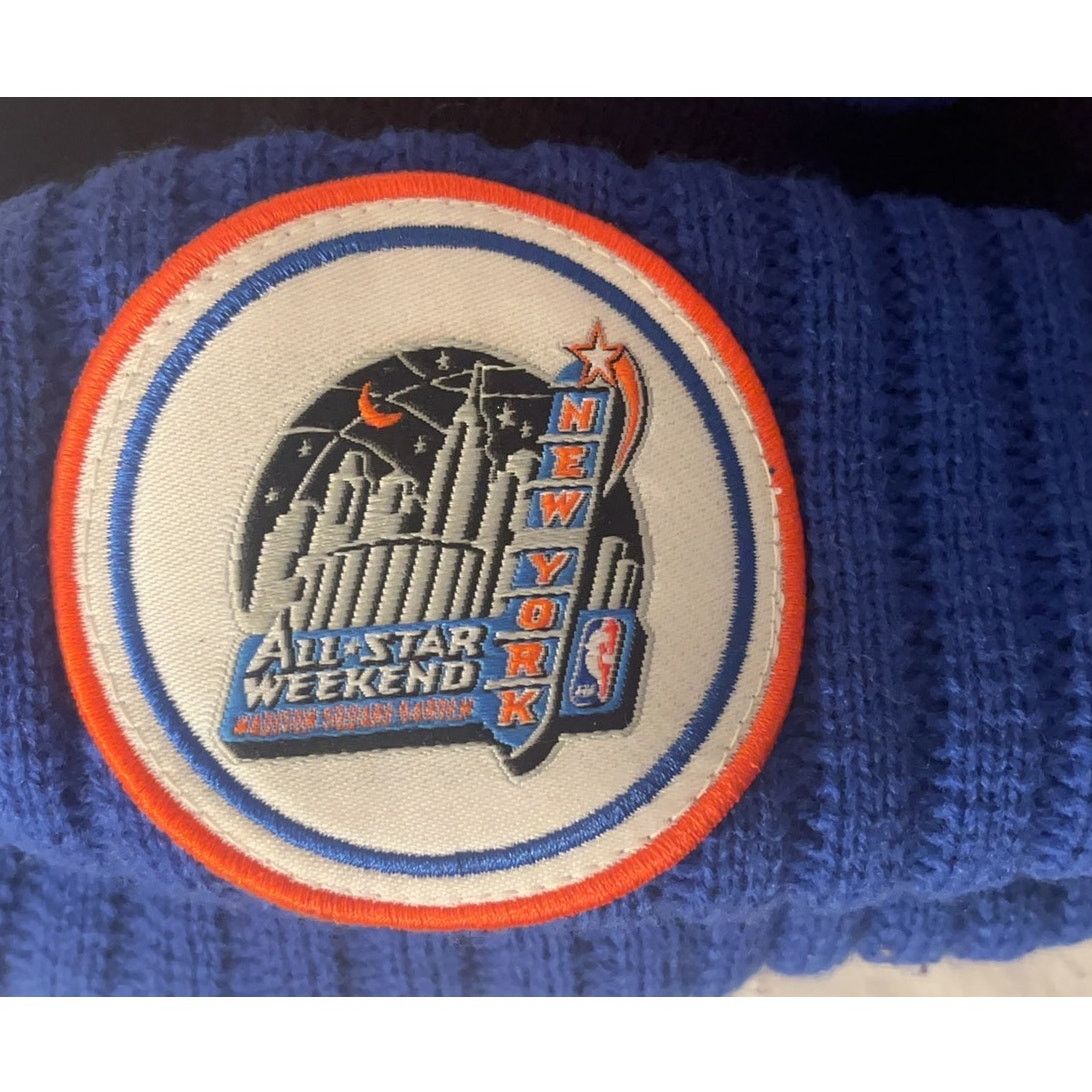 Mitchell & Ness NBA All Star Weekend New York Pom-Pom Cuff Knit Hat Size ONE SIZE - 3 Thumbnail