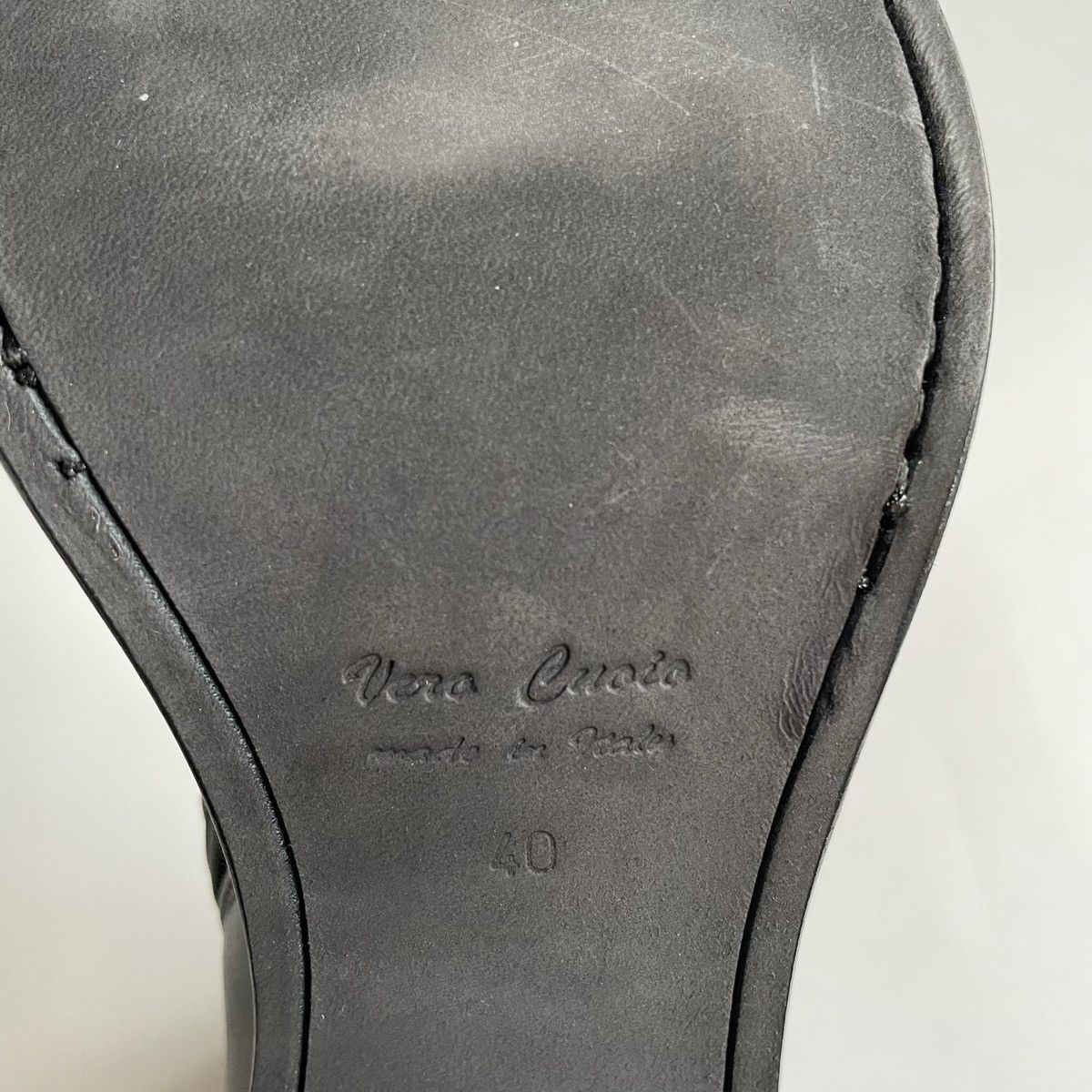 Ann Demeulemeester Black Leather Heeled Boots Size US 10 / IT 40 - 11 Thumbnail