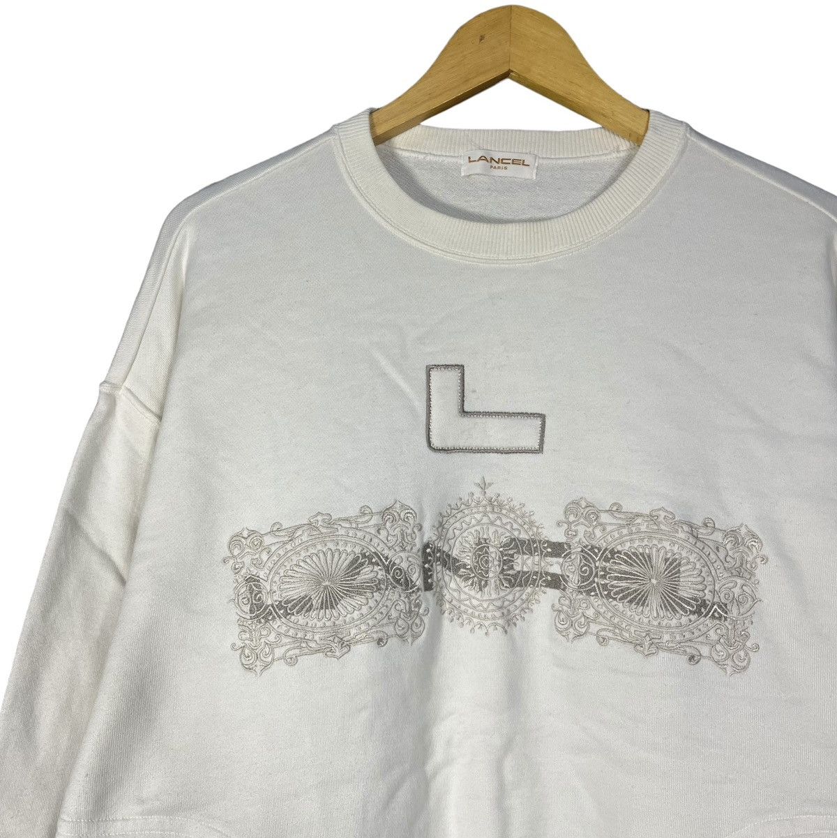 Lancel × Vintage Vintage Lancel Paris Embroidered Logo Sweatshirt Two Pocket Size US M / EU 48-50 / 2 - 3 Thumbnail