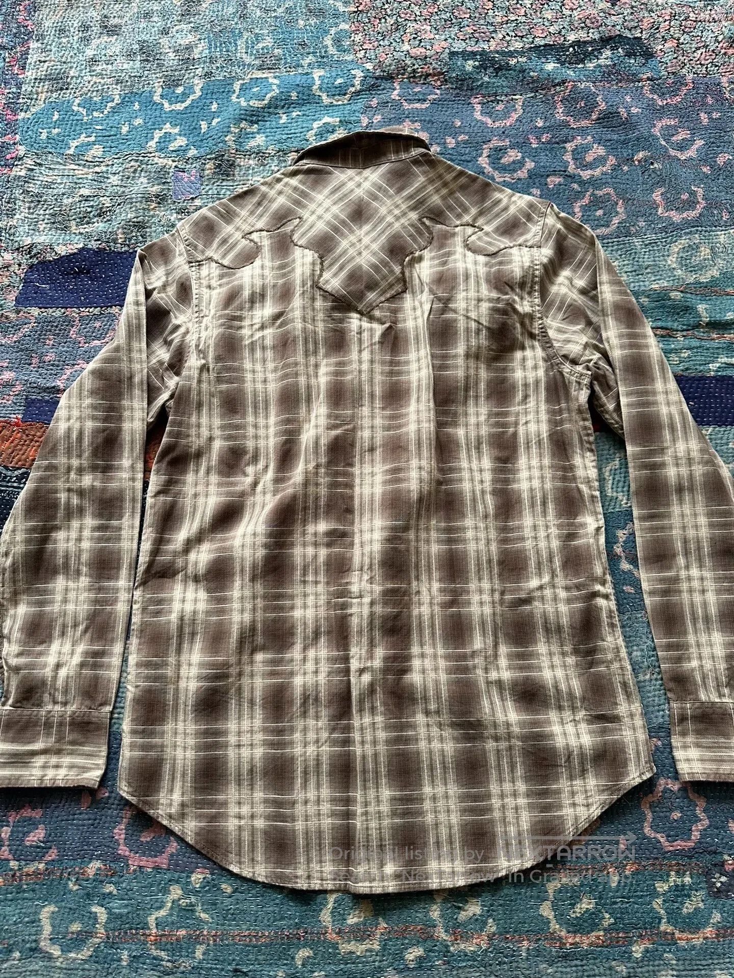 RRL Ralph Lauren rrl western plaid long sleeve shirt. Size US M / EU 48-50 / 2 - 2 Thumbnail