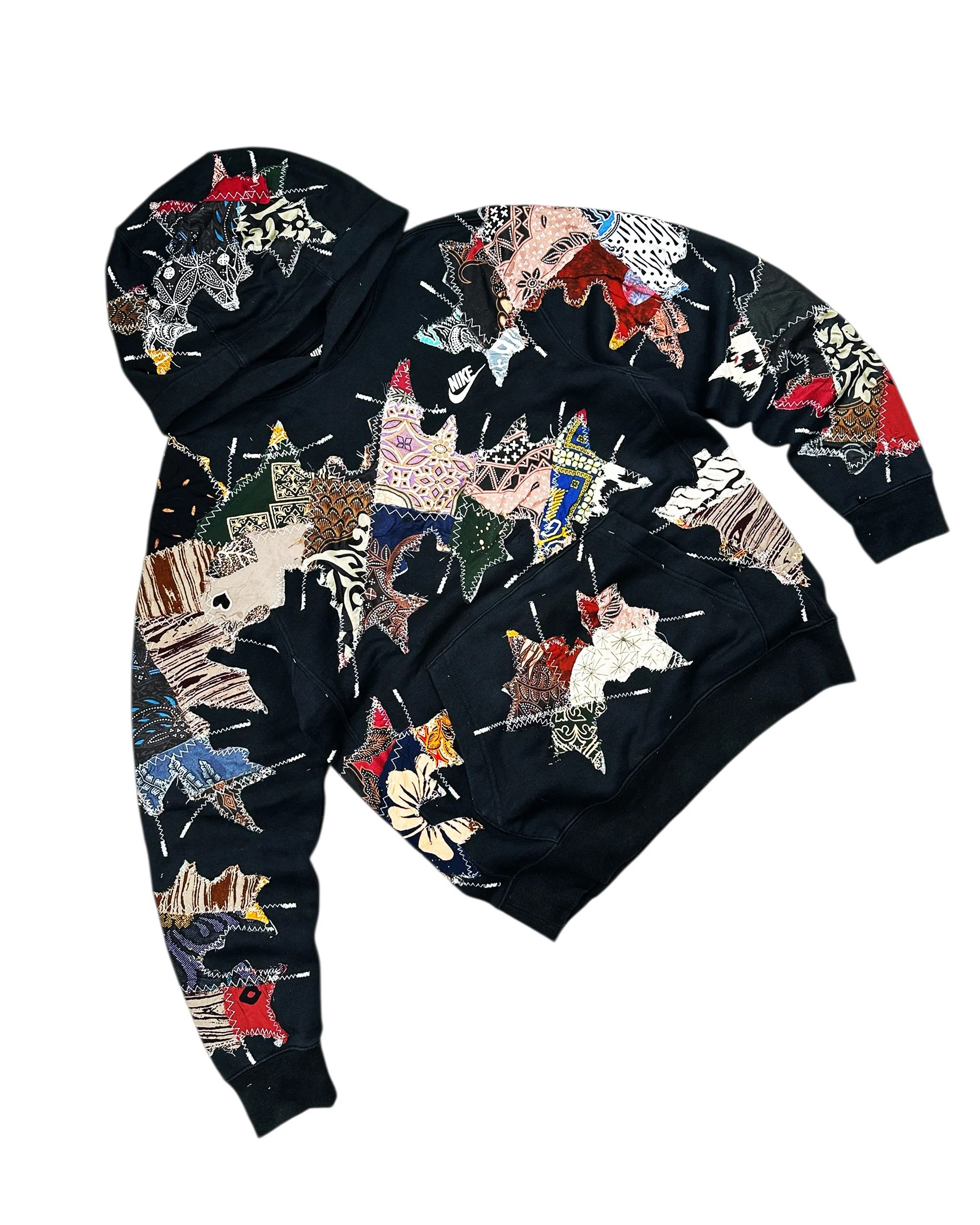 Japanese Brand Re-worked 1 of 1 Handmade Nike Batik Riot Hoodie size M Size US M / EU 48-50 / 2 - 5 Thumbnail