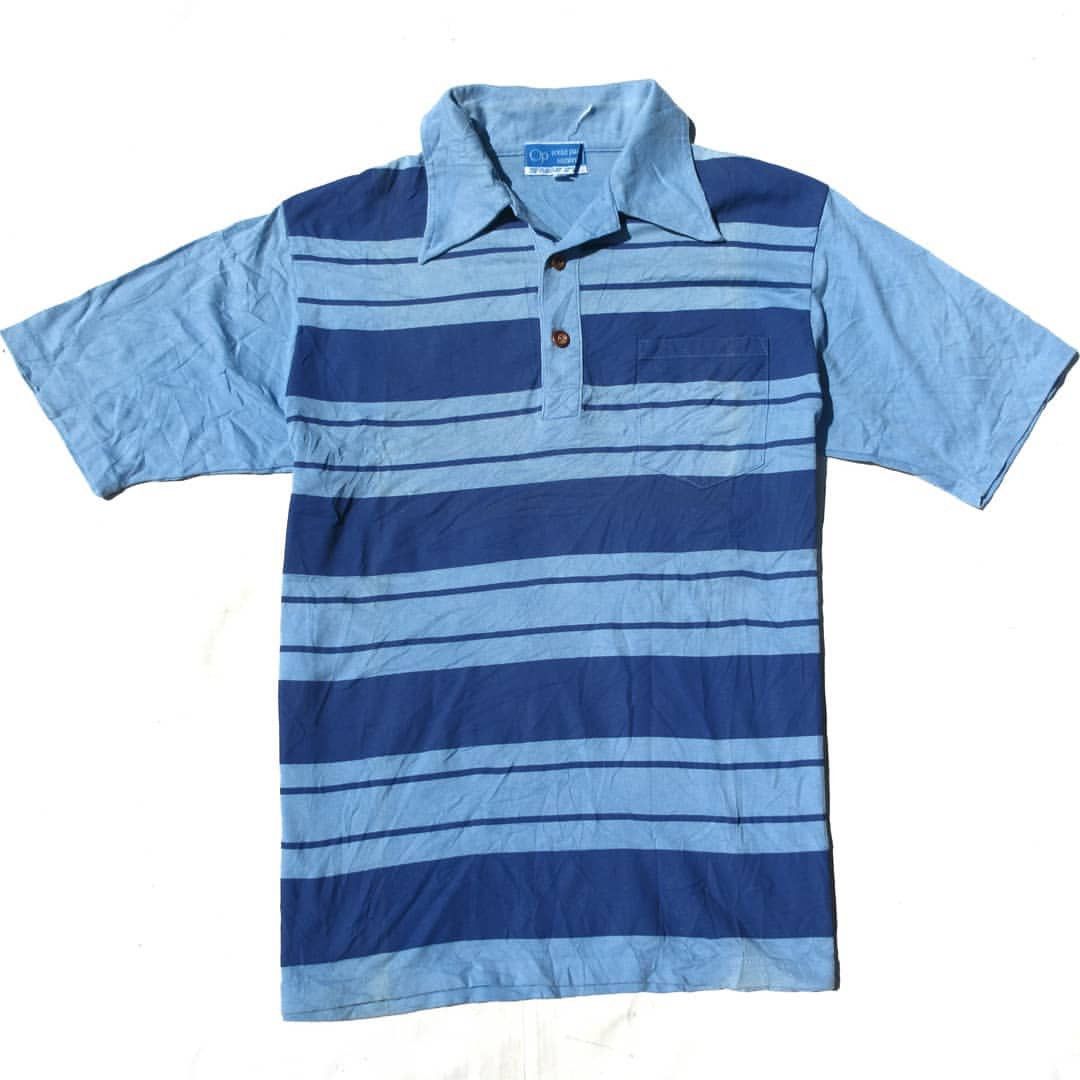 Ocean Pacific × Vintage Vintage 90s Ocean Pacific polo Stripes Sunwear Proper Leisu Size US M / EU 48-50 / 2 - 1 Thumbnail