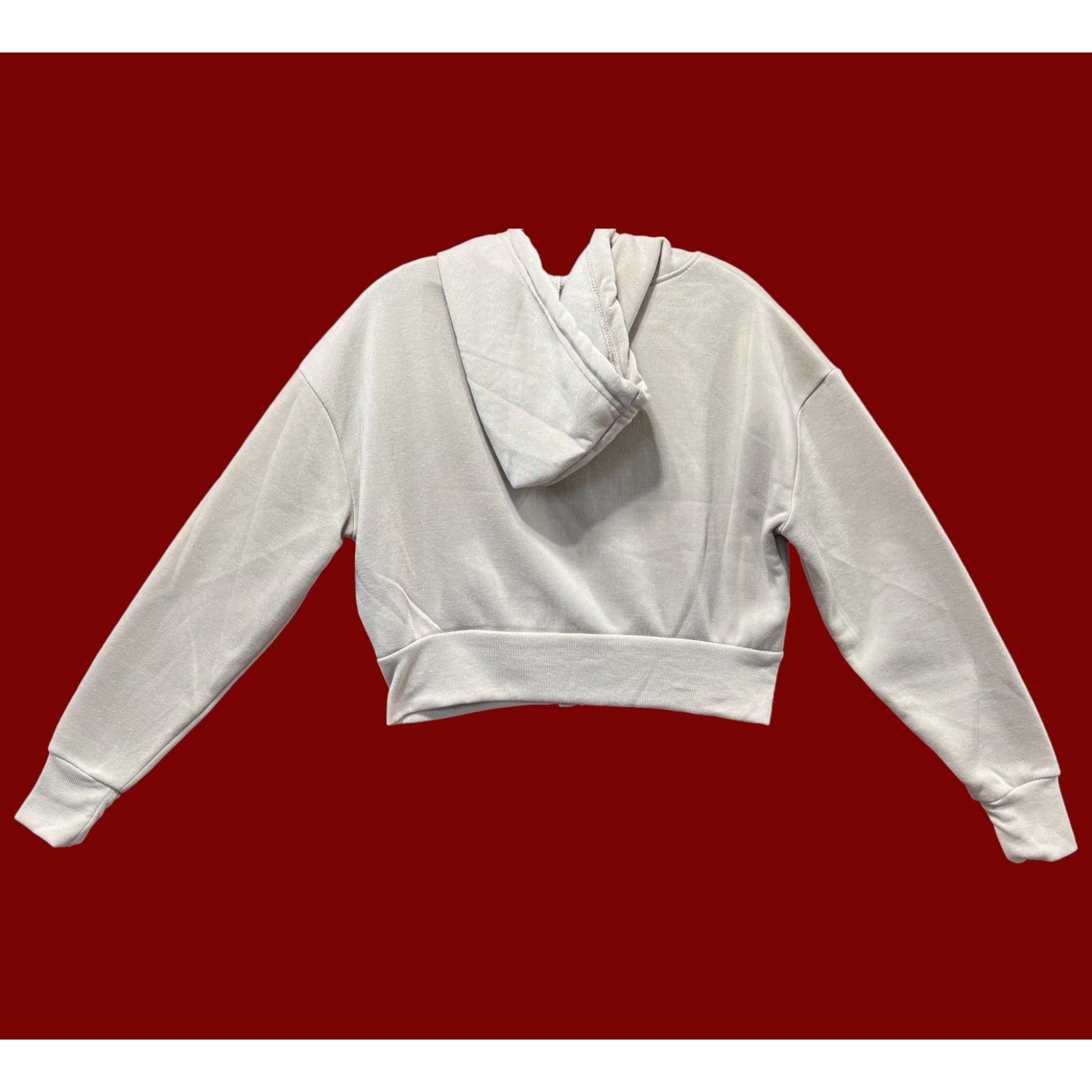 rue21 Rue 21 - Women's Long Sleeve Hooded Sweatshirt - Beige - Sma Size S / US 4 / IT 40 - 2 Thumbnail