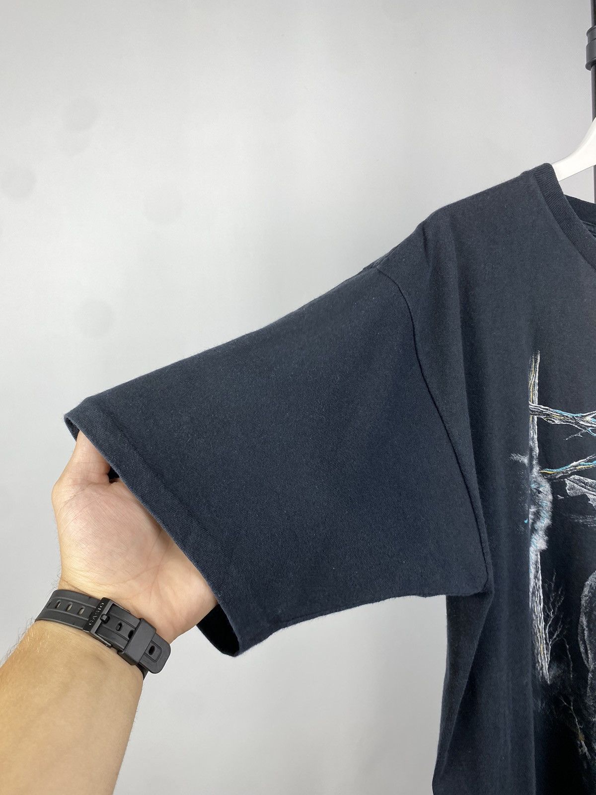 Vintage Vintage 90s Wolf Nature USA Montana Single Stitch T-Shirt Size US XL / EU 56 / 4 - 8 Thumbnail