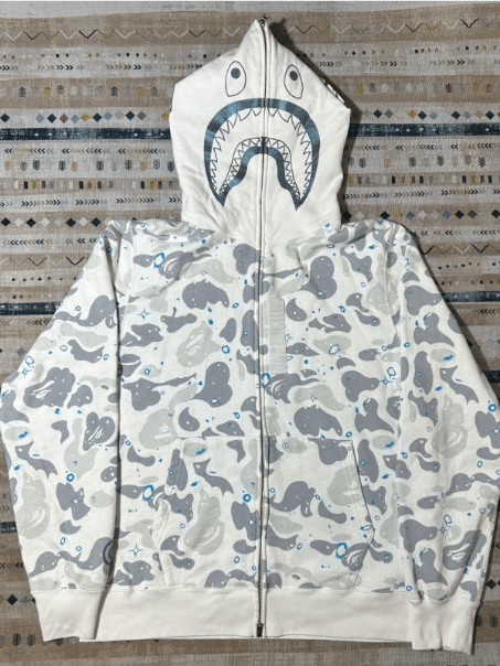 Bape Bape Shark Hooded Jacket Size US XL / EU 56 / 4 - 1 Thumbnail