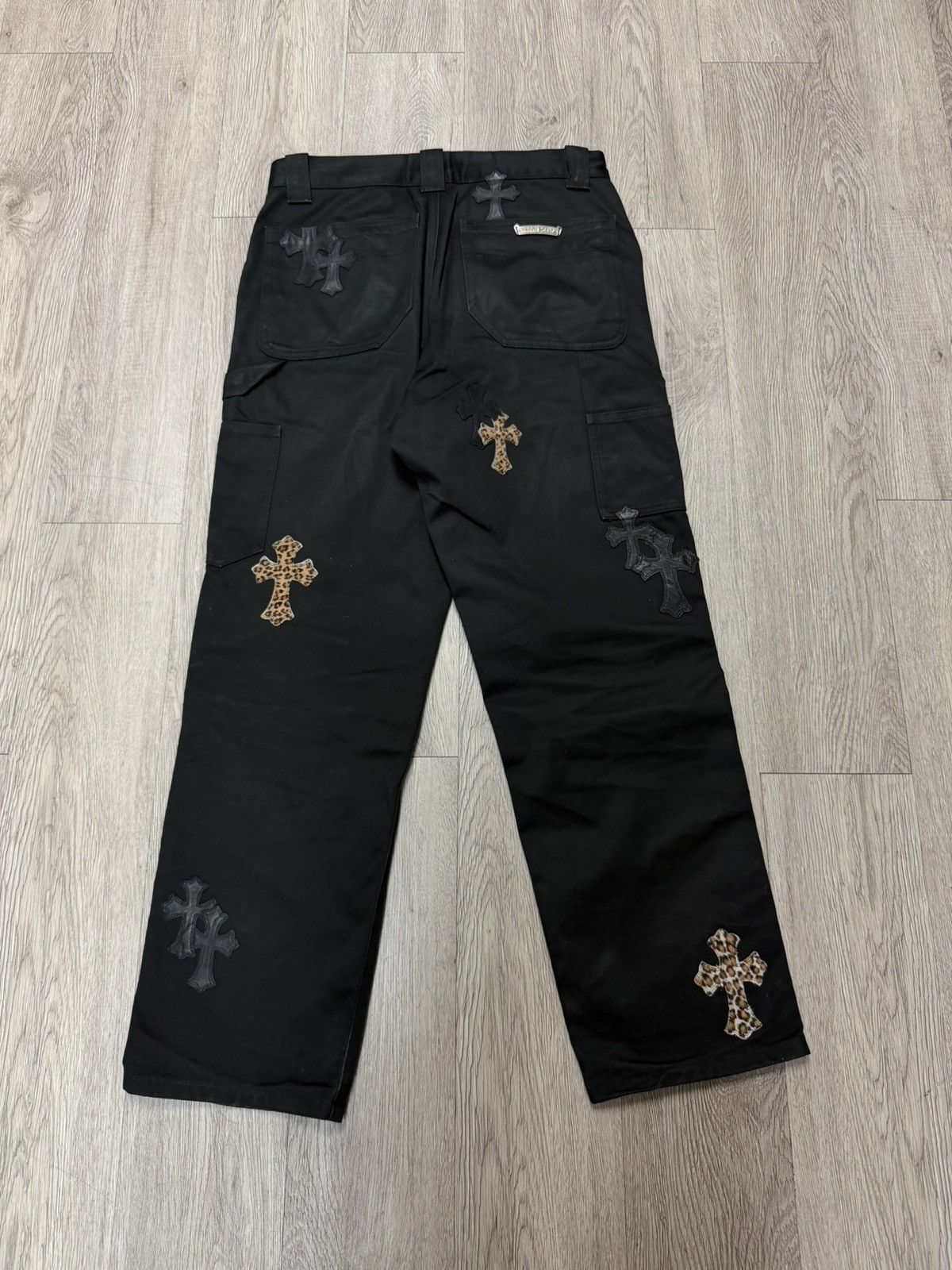 Chrome Hearts Chrome Hearts Black Leopard Patch Jeans Size US 31 - 2 Thumbnail
