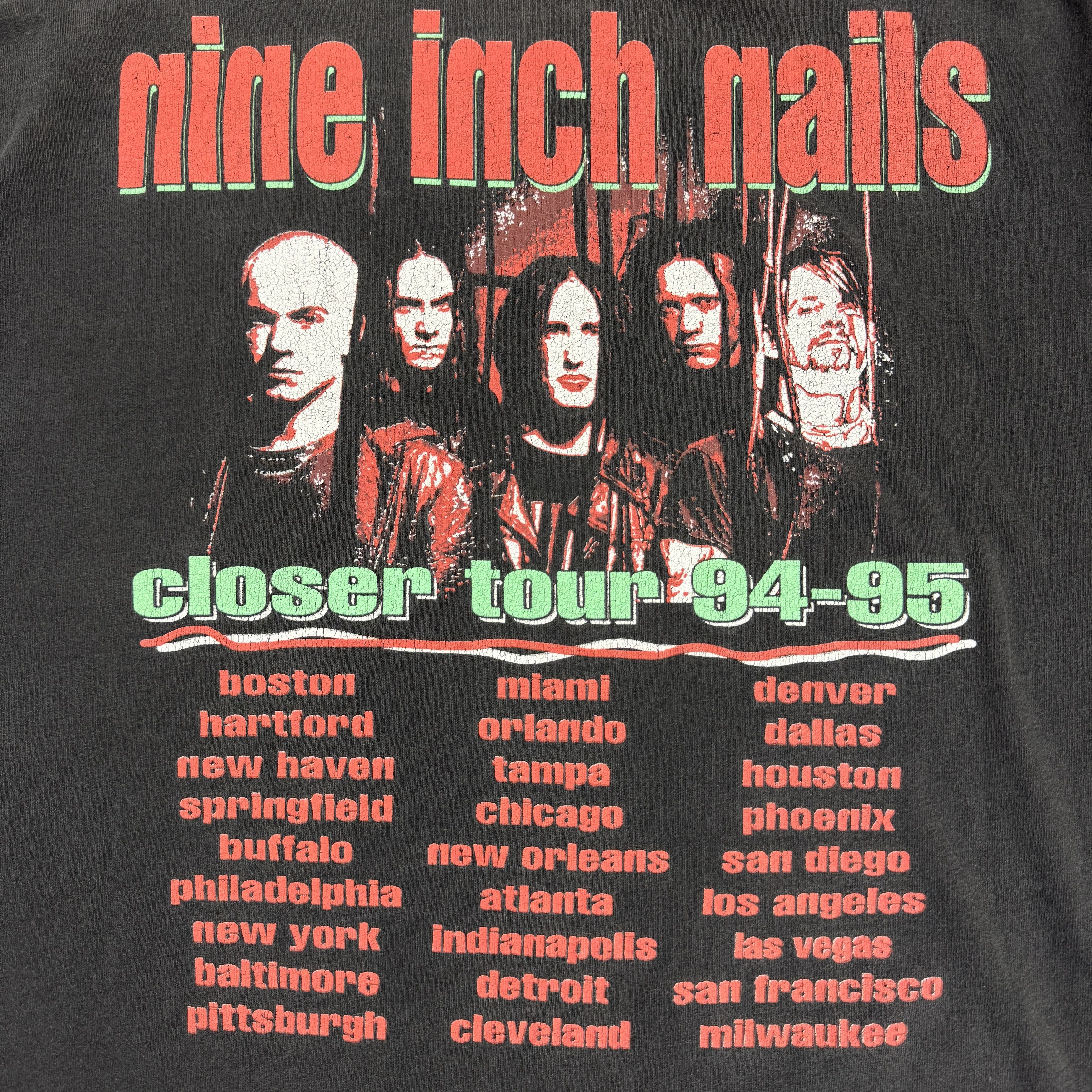 Band Tees Vintage 90s Nine Inch Nails Closer Tour Shirt Size US XL / EU 56 / 4 - 8 Thumbnail