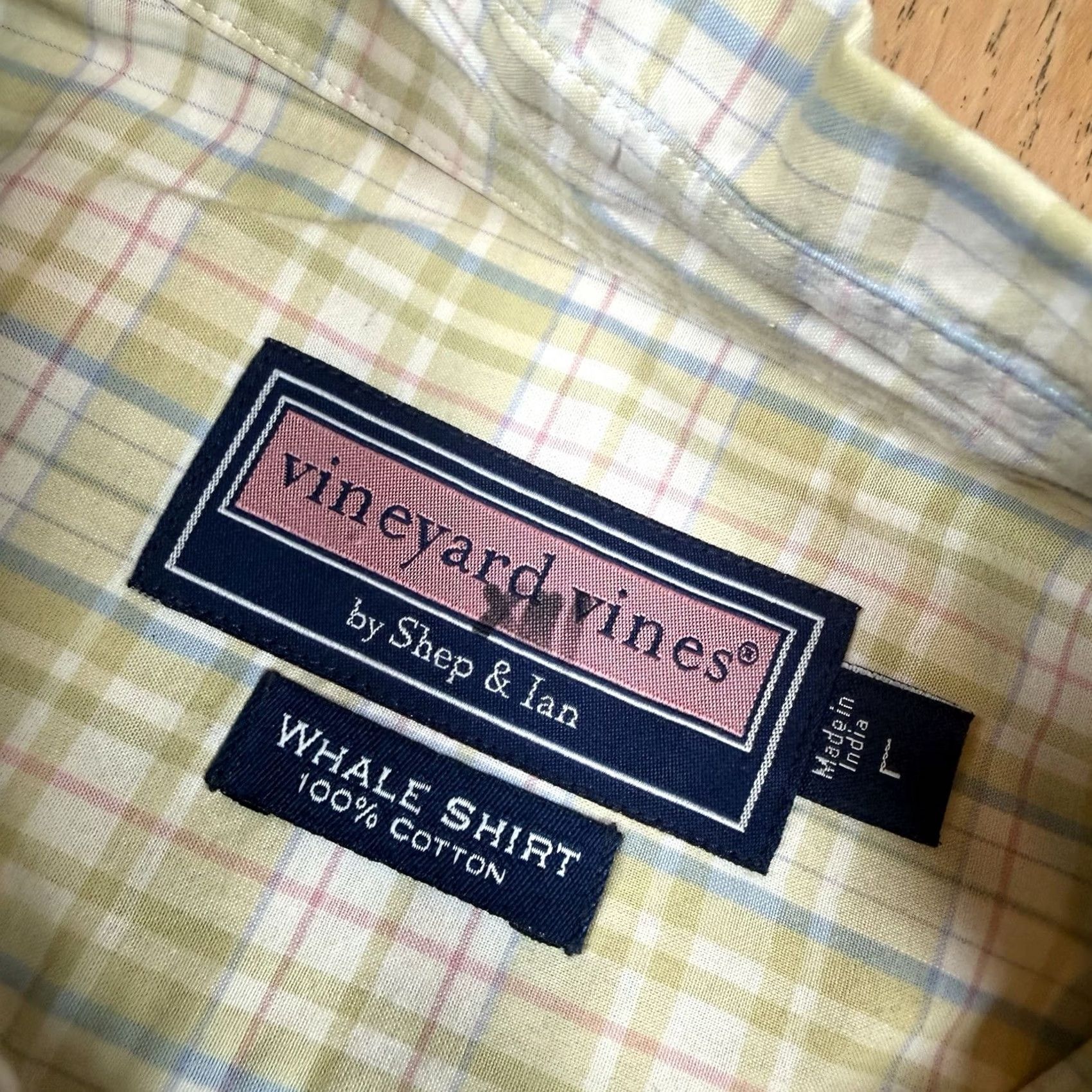Vineyard Vines Vineyard Vines Button-Up Shirt Mens L Long Sleeve Plaid Multicolor Whale Pattern Dress Shirt Size 42R - 2 Thumbnail