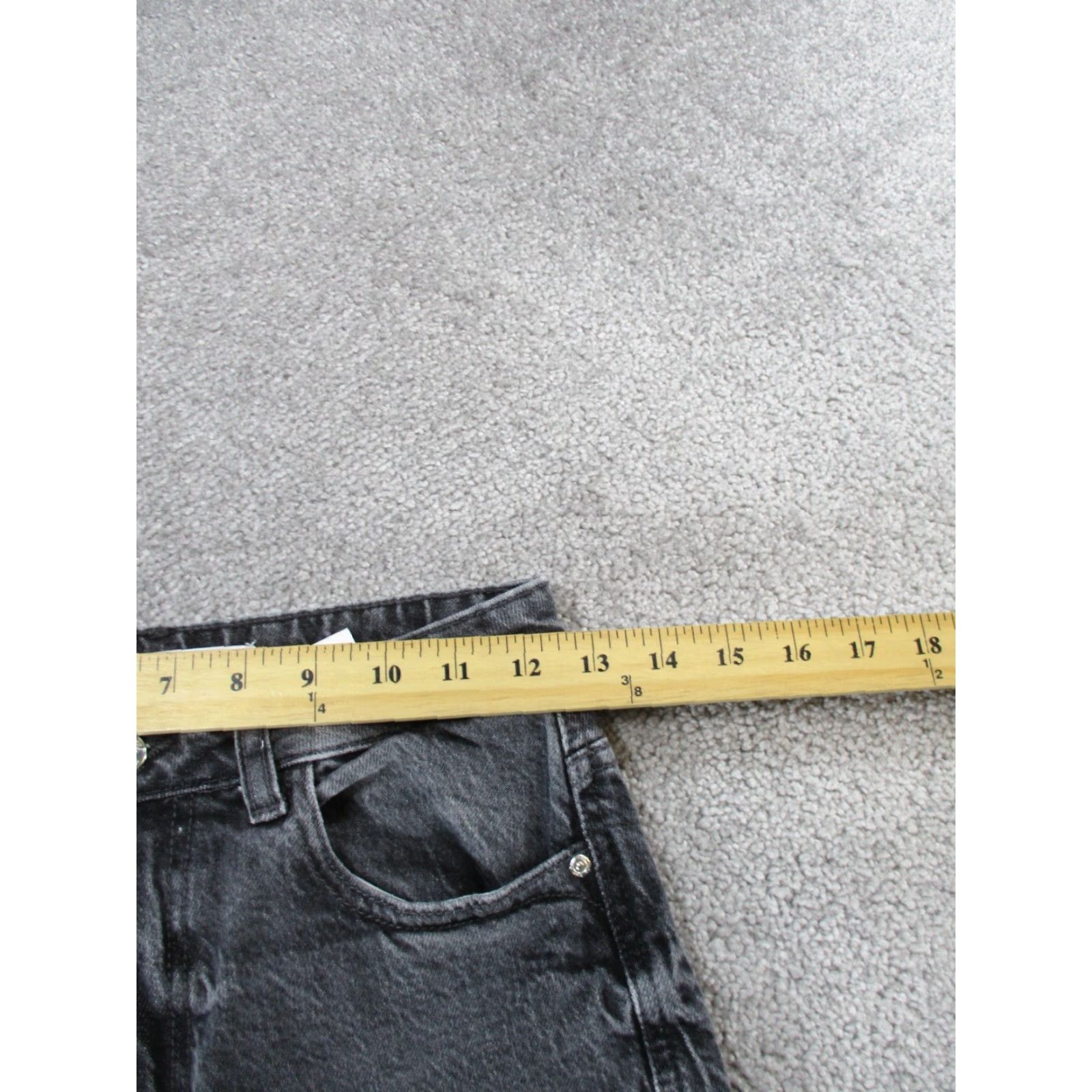 Zara VINTAGE Zara Womens Jeans Tapered Leg 2 Gray Denim High Rise 90s Women's Size 26" / US 2 / IT 38 - 7 Thumbnail