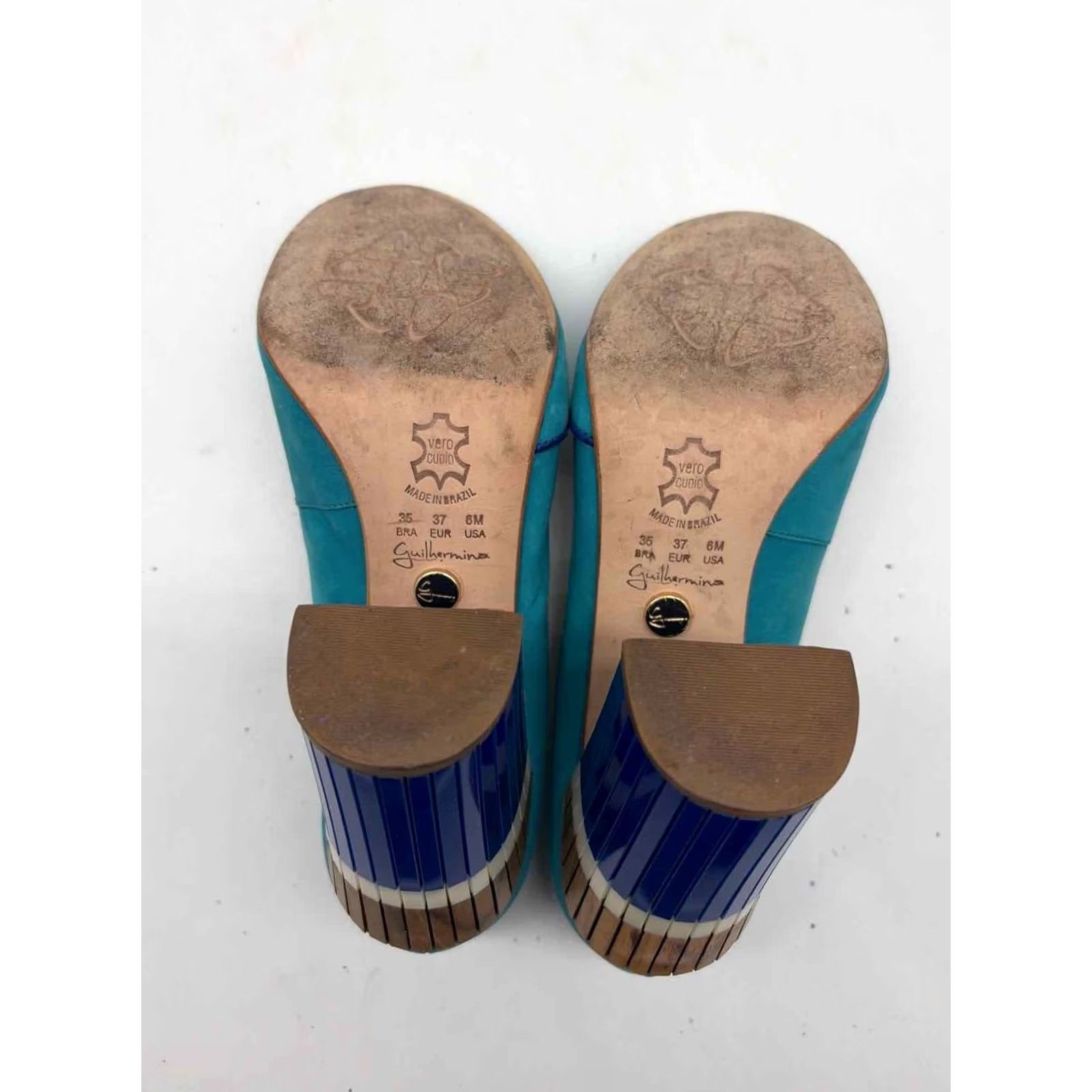 Vintage guilhermina Block Blue Pre Owned Size Heels Size US 6 / IT 36 - 6 Thumbnail