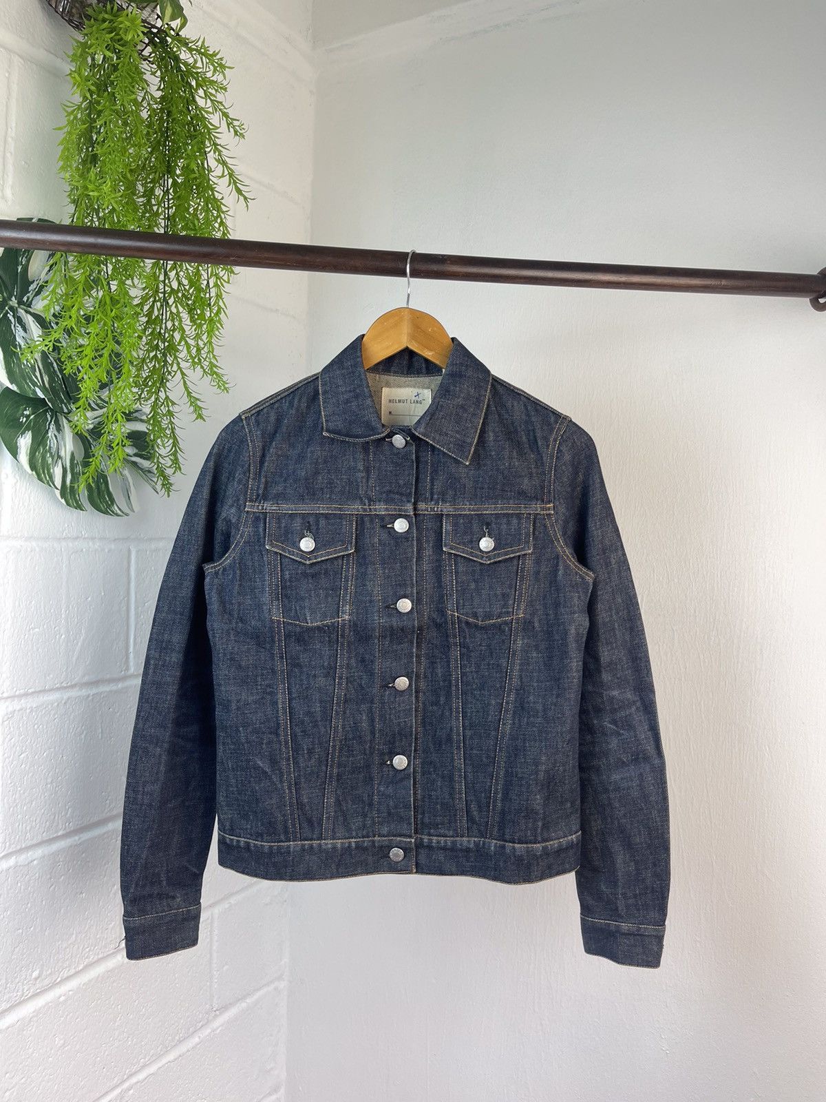 Helmut Lang 90s Helmut Lang Indigo Blue Denim Jacket Size US S / EU 44-46 / 1 - 4 Thumbnail