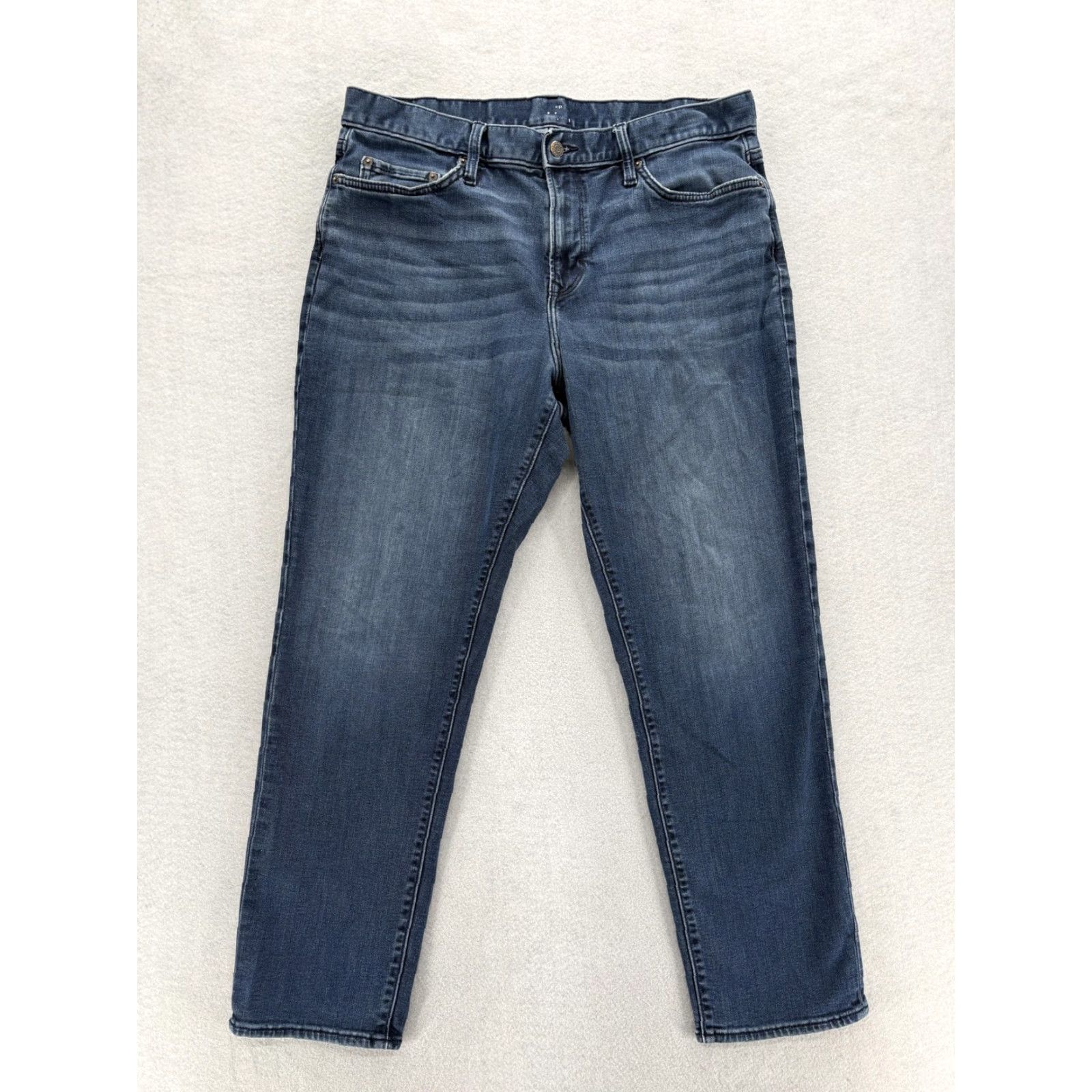 Banana Republic Banana Republic Travel Jeans Mens 36x30 Blue Athletic Taper Stretch Denim Pants Size US 36 / EU 52 - 2 Thumbnail