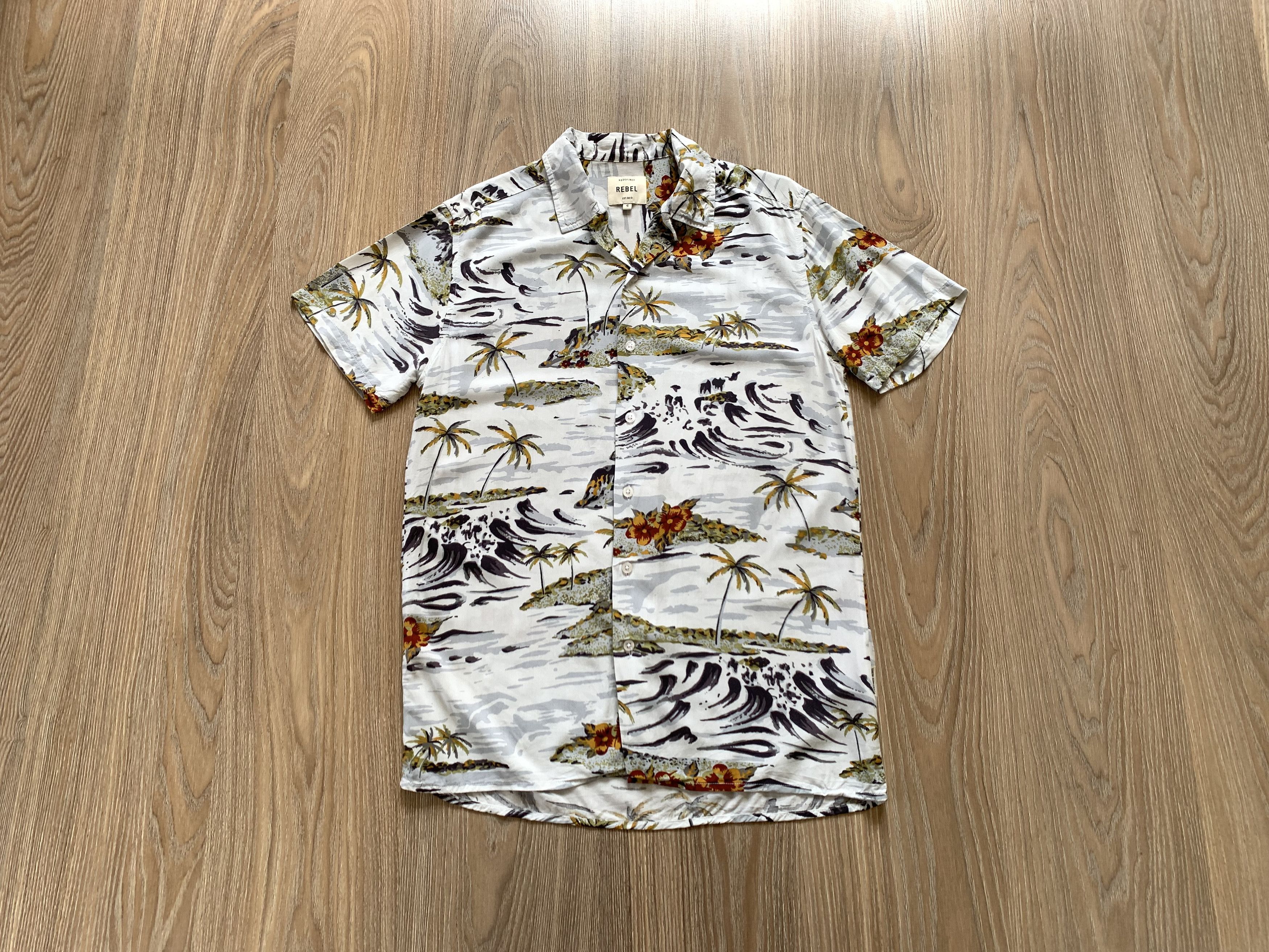 Rebel8 Rebel Printed Hawaiian Shirt Size US S / EU 44-46 / 1 - 1 Thumbnail