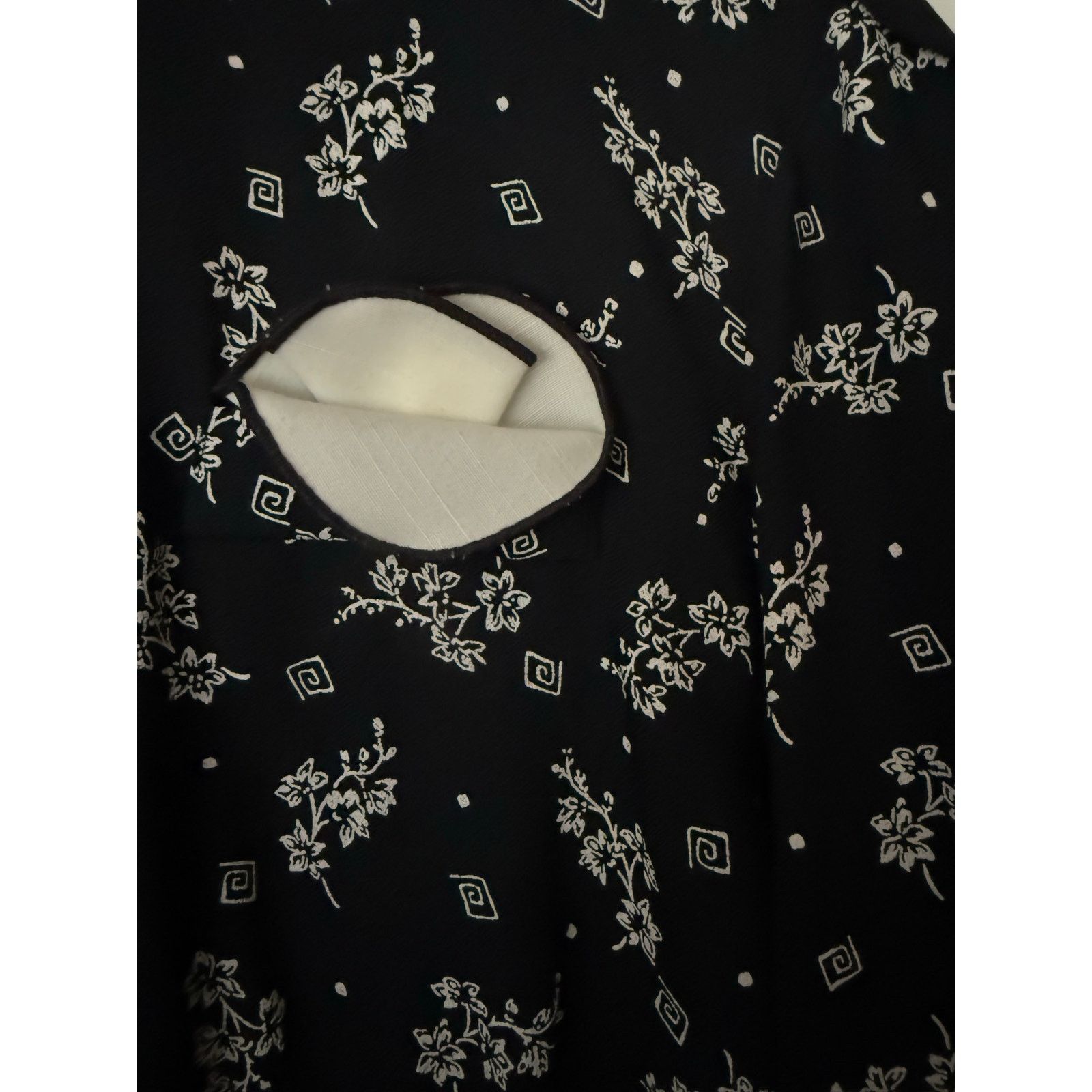 Vintage Vintage Union Made Secretary Black White Floral Dress Med Size M / US 6-8 / IT 42-44 - 4 Thumbnail