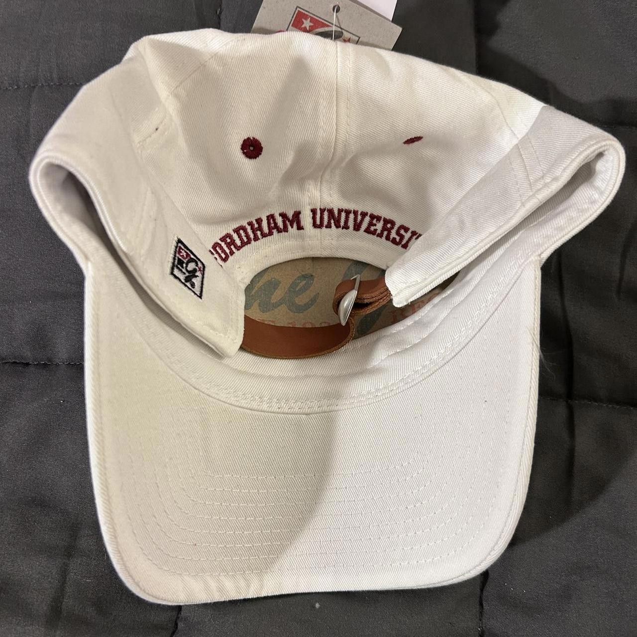 Designer Men's White and Burgundy Hat Size ONE SIZE - 2 Thumbnail