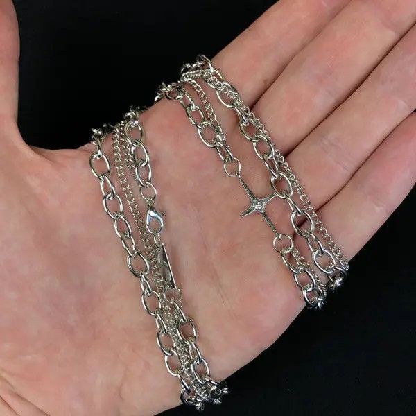 Jewelry Double layer chain, vamp chain, bracelet Size ONE SIZE - 3 Thumbnail