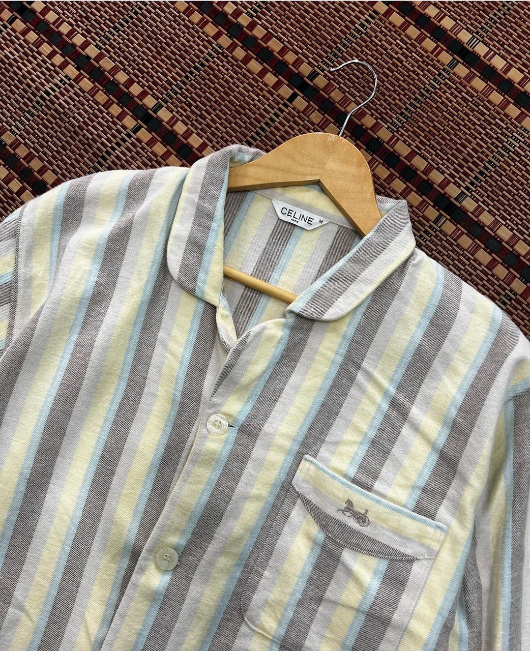 Celine Celine Button Up Pyjamas Shirt Size US M / EU 48-50 / 2 - 7 Thumbnail
