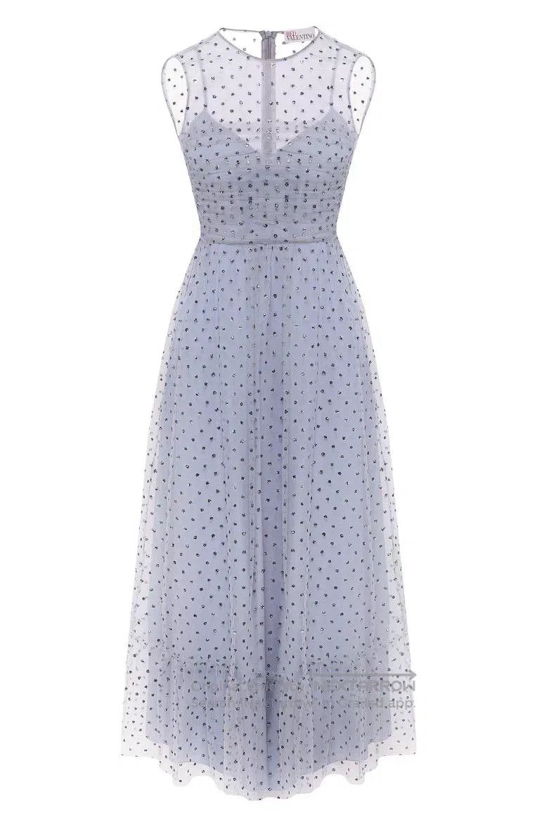 Valentino Valentino Long polka dot dress Size S / US 4 / IT 40 - 8 Thumbnail