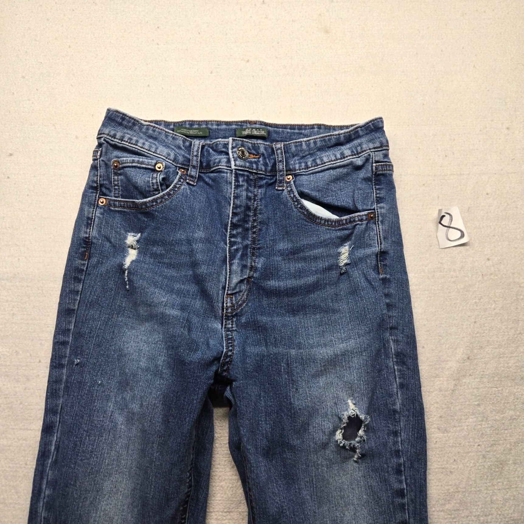 Vintage WILD FABLE Highest Rise Skinny Blue Jeans Denim Pants Adult Women's Size 10 Size 32" / US 10 / IT 46 - 2 Thumbnail