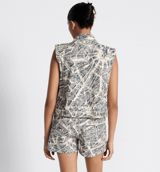 Dior o1w1db11225 422G16 Vest in White/Navy Blue Size XS / US 0-2 / IT 36-38 - 5 Thumbnail
