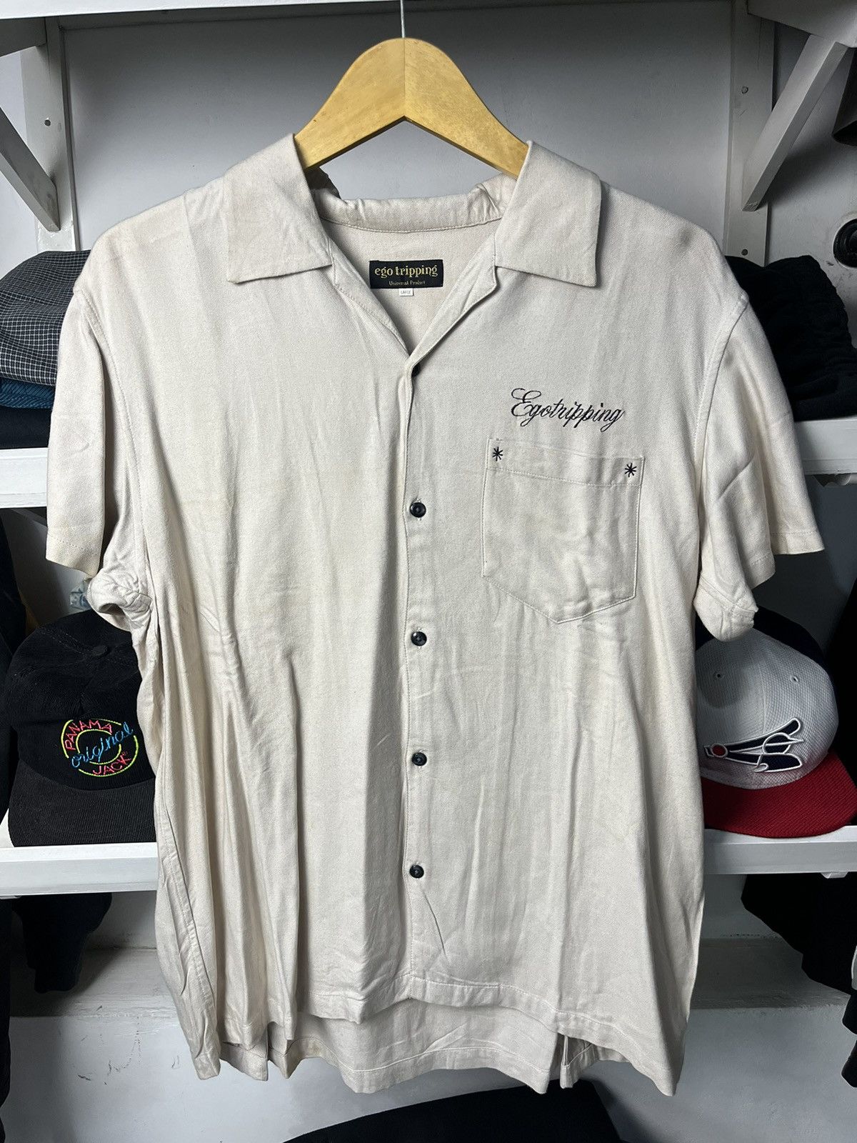 14th Addiction × If Six Was Nine × Japanese Brand Jesus Ego Tripping Open Collar Shirt Size US L / EU 52-54 / 3 - 2 Thumbnail