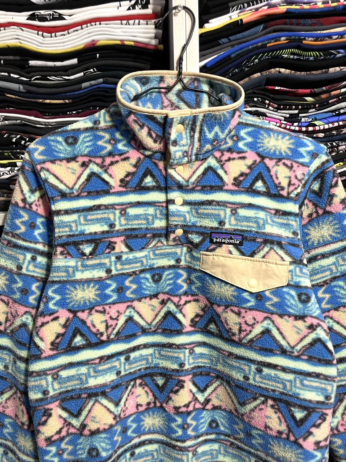 Patagonia Vintage Patagonia Synchilla Fleece Pullover Jacket Aztec Size US XS / EU 42 / 0 - 2 Thumbnail