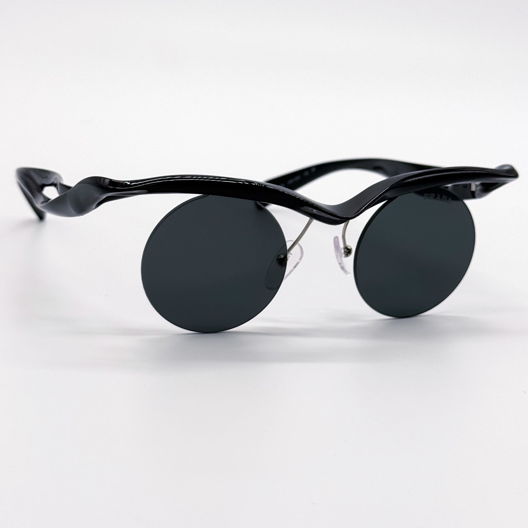 Prada NEW PRADA SUNGLASSES PRA18S 1AB5S0 BLACK PR A18S, SPR A18S Size ONE SIZE - 5 Thumbnail