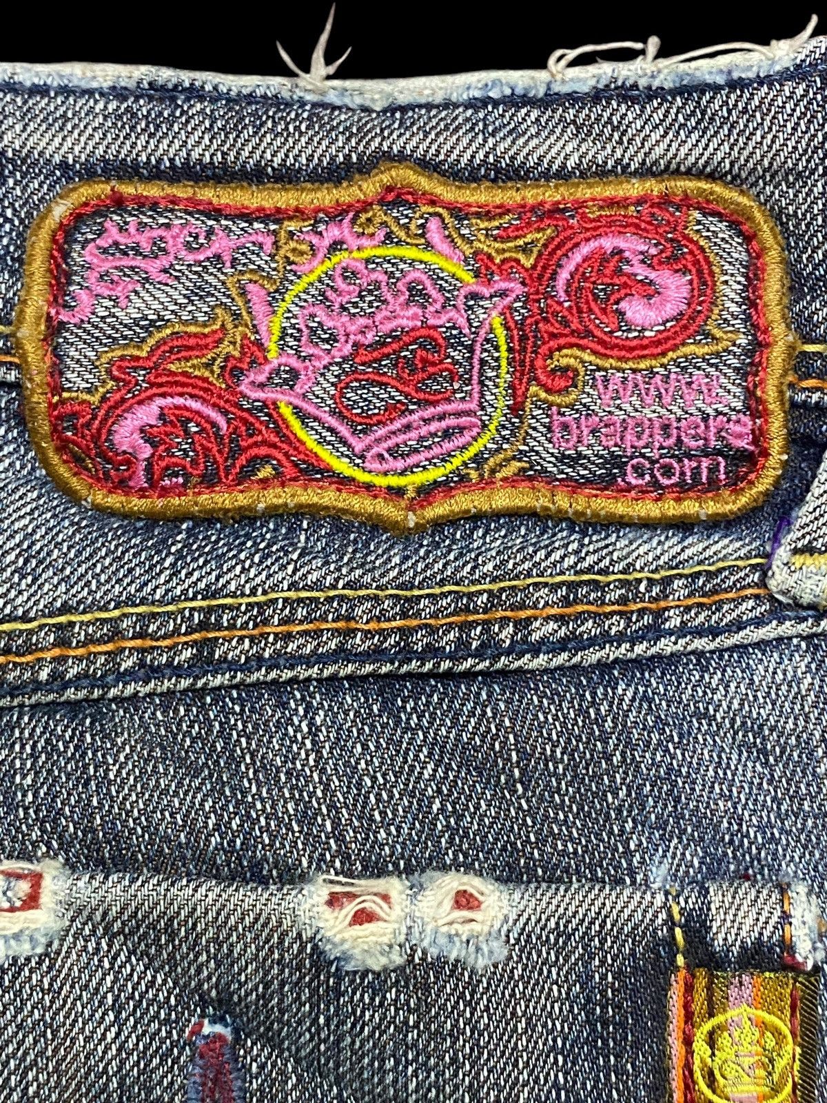 Japanese Brand Blue flared jeans with a vintage vibe #y2kfashion Size 29" - 12 Thumbnail