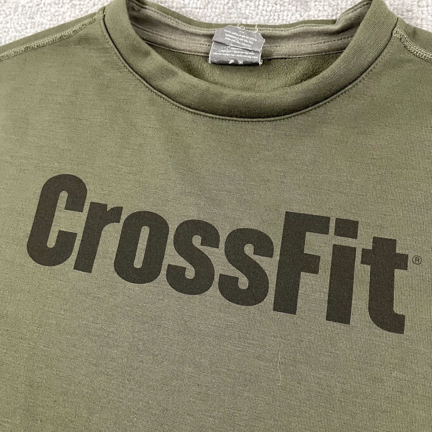 Vintage NOBULL No Bull Sweatshirt Womens M Green Crossfit Training Gym Crewneck L/S Pullover Regular Size M / US 6-8 / IT 42-44 - 2 Thumbnail