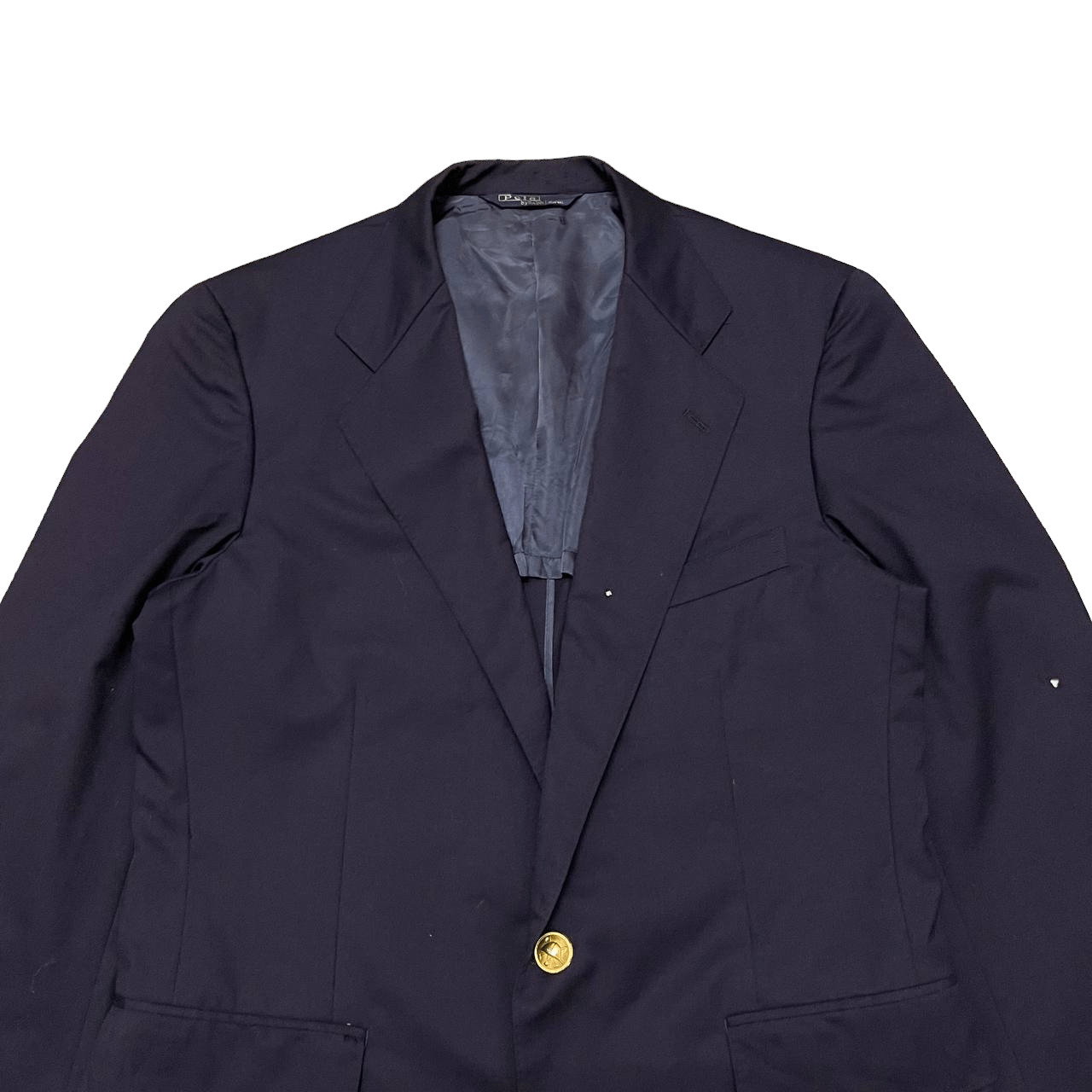 Polo Ralph Lauren Vintage 90's Polo Ralph Lauren Gold Button Wool Blazer Size US M / EU 48-50 / 2 - 2 Thumbnail