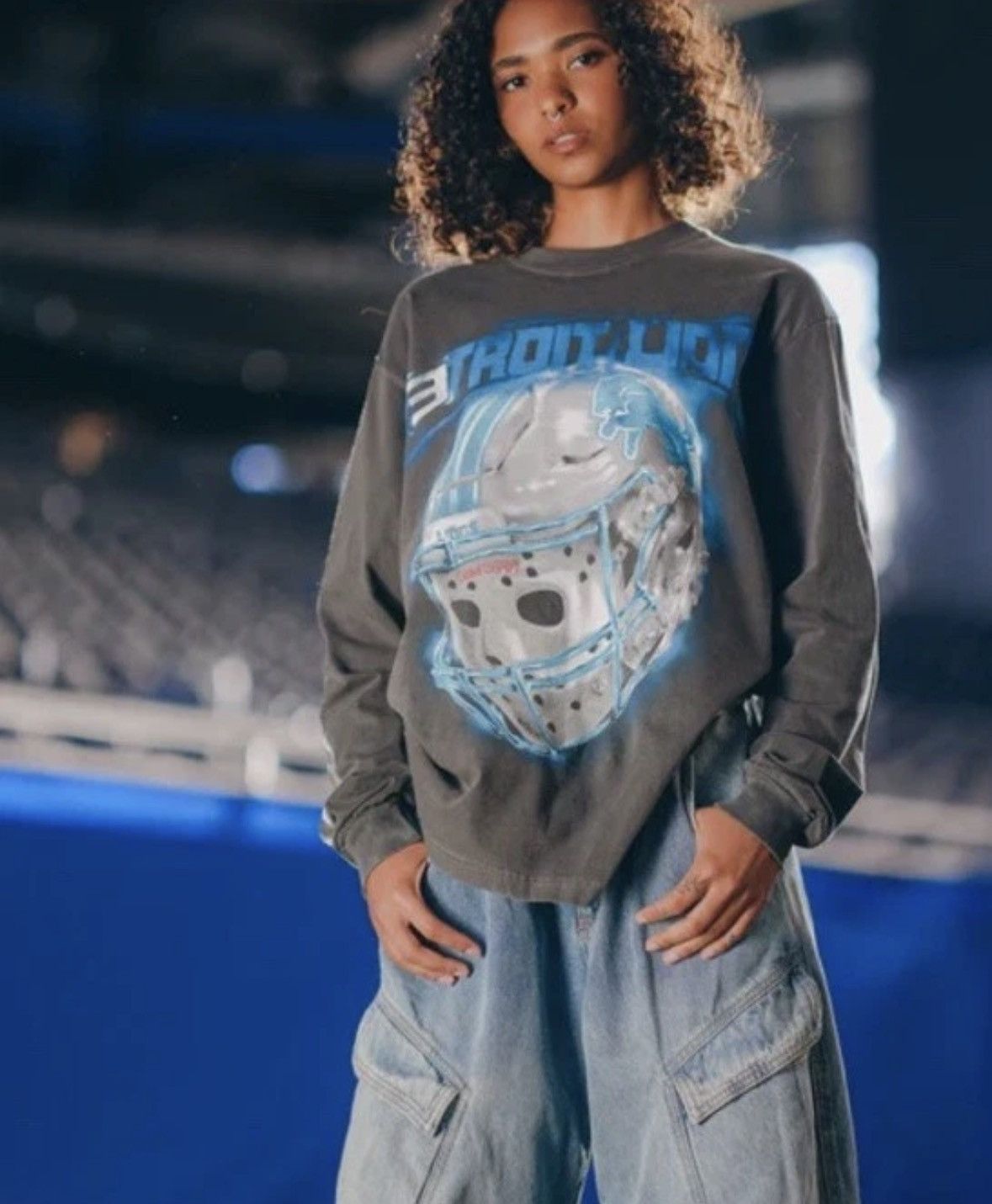 Eminem Eminem Detroit Lions Capsule All Grit 313 Long Sleeve Shirt Size US M / EU 48-50 / 2 - 1 Thumbnail