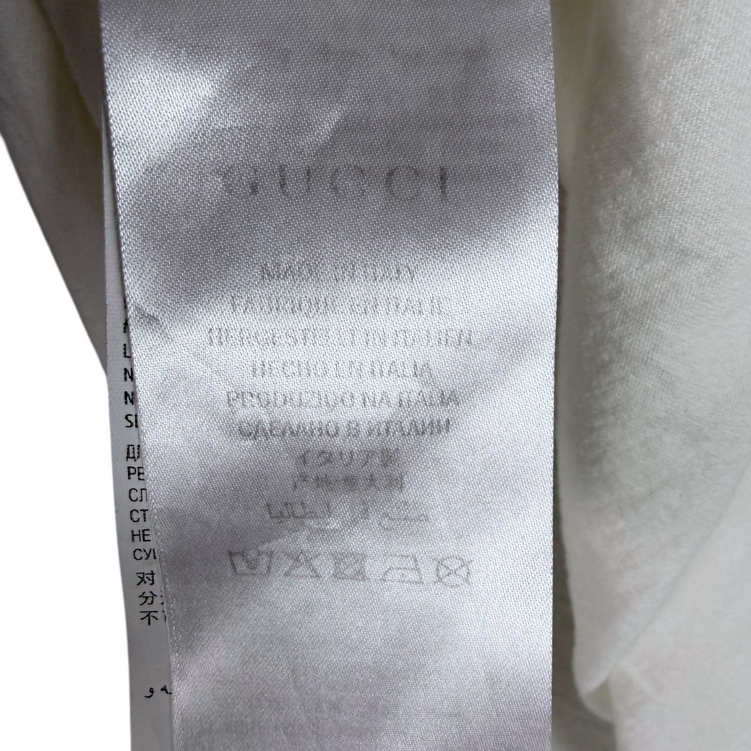 Gucci Gucci White Washed XXS Cotton Jersey Oversize T-Shirt Size M / US 6-8 / IT 42-44 - 10 Thumbnail