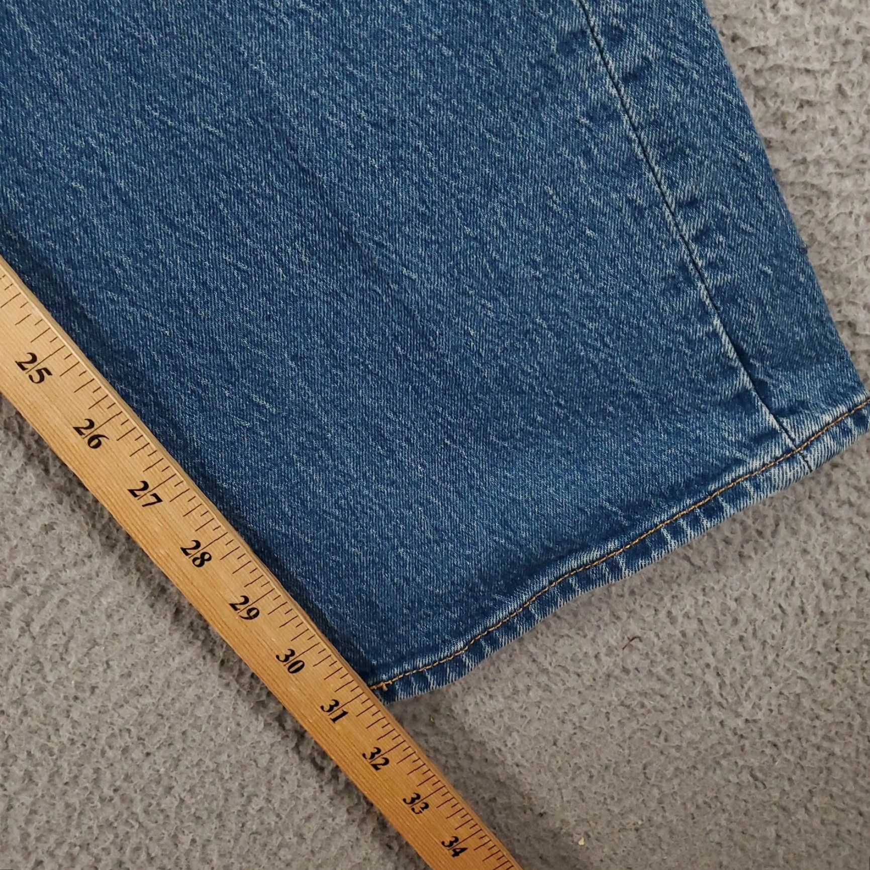 Levi's Levi's 501 Jeans Mens 40x32 Button Fly Distressed Stretch Denim Straight Leg 93 40 32 Bag? Size US 40 / EU 56 - 5 Thumbnail