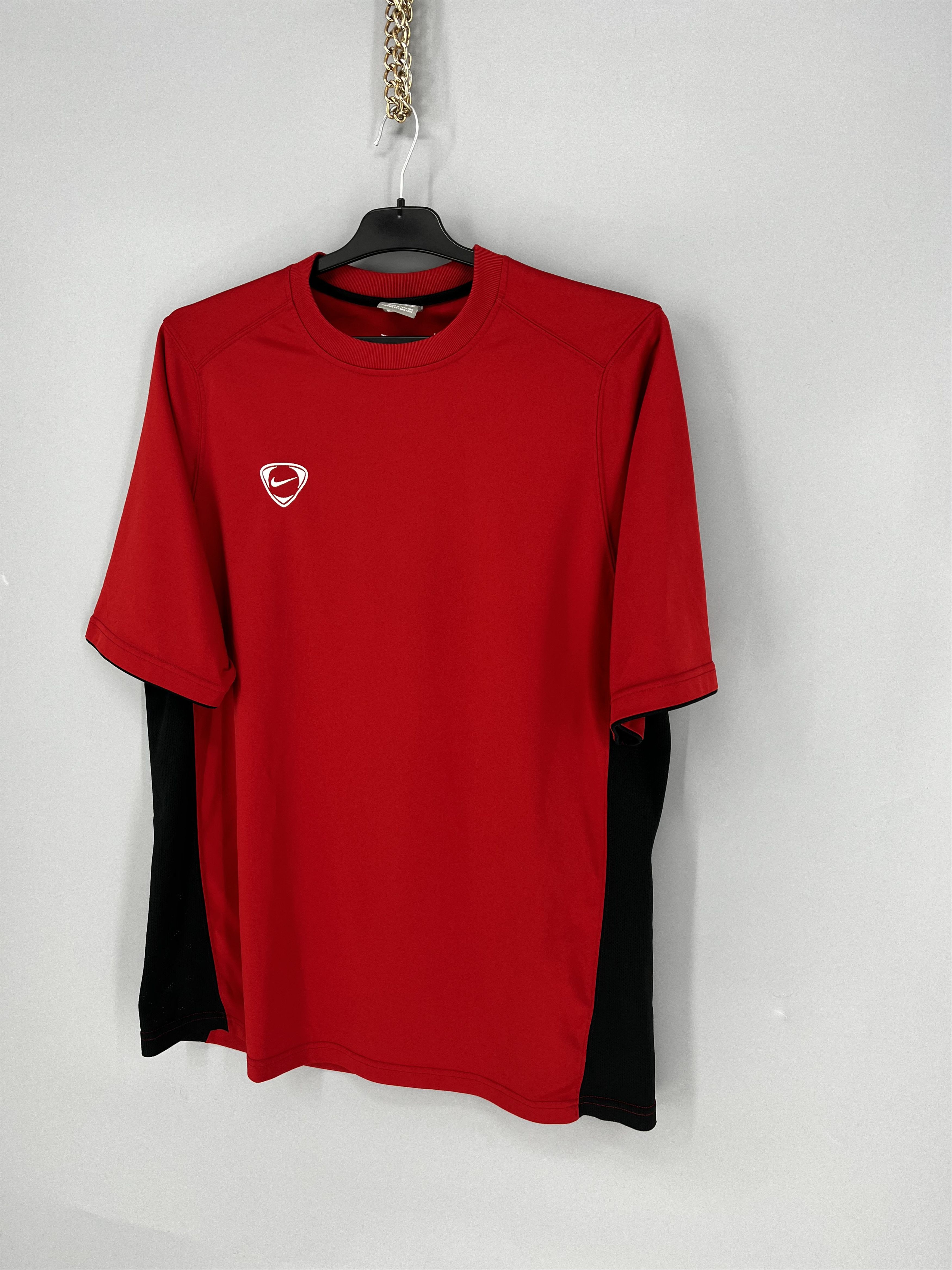 Nike Nike Red Mens Retro Swoosh Football Training Shirt L Size US L / EU 52-54 / 3 - 3 Thumbnail