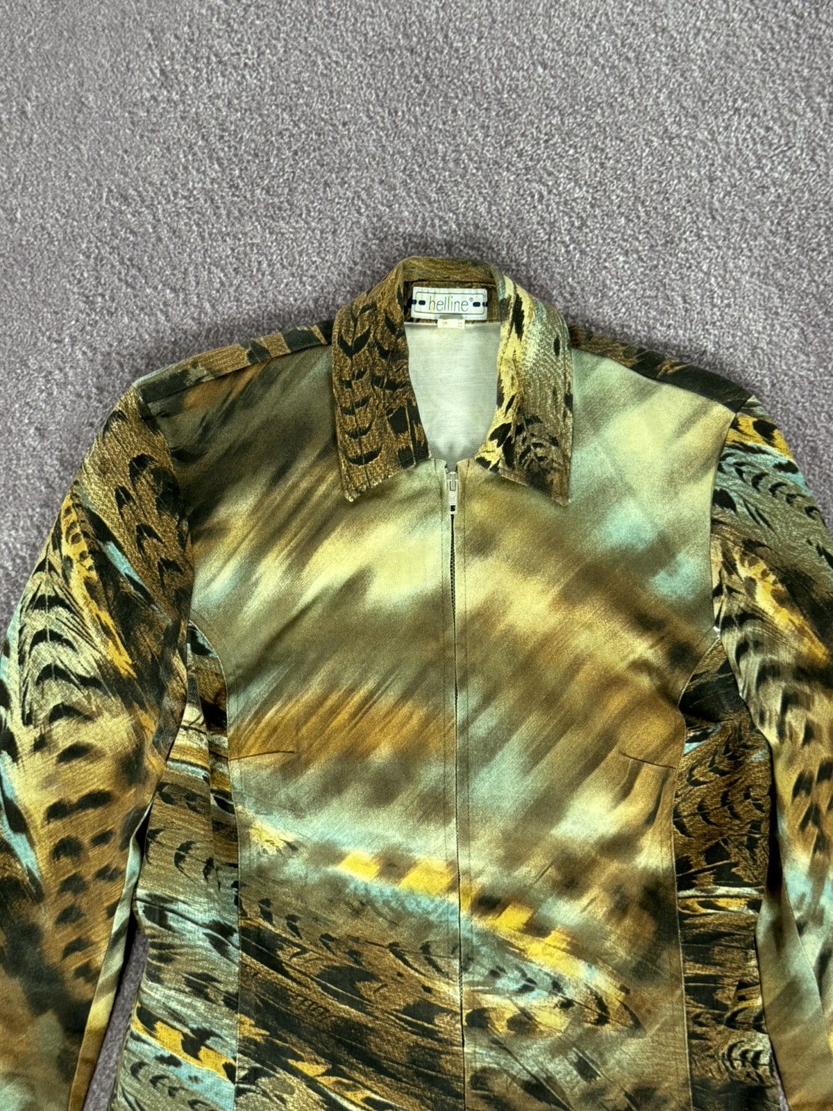 Hysteric Glamour 00s Aesthetic Coloured Overprint Y2K Zip-Up Jakcet Size M / US 6-8 / IT 42-44 - 4 Thumbnail