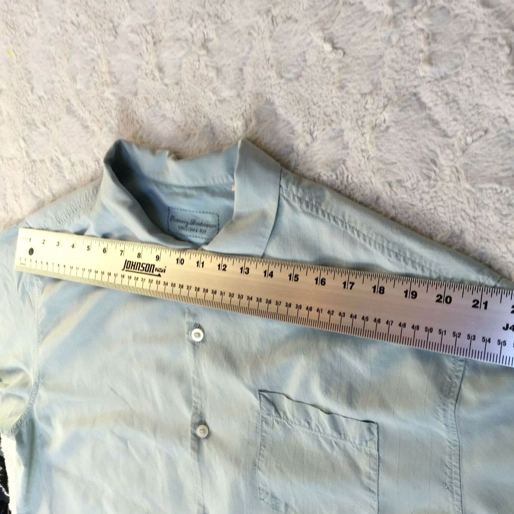 Tommy Bahama Tommy Bahama Mens Original Fit Button Short Sleeve Silk Camp Shirt Light Blue XL Size US XL / EU 56 / 4 - 5 Thumbnail