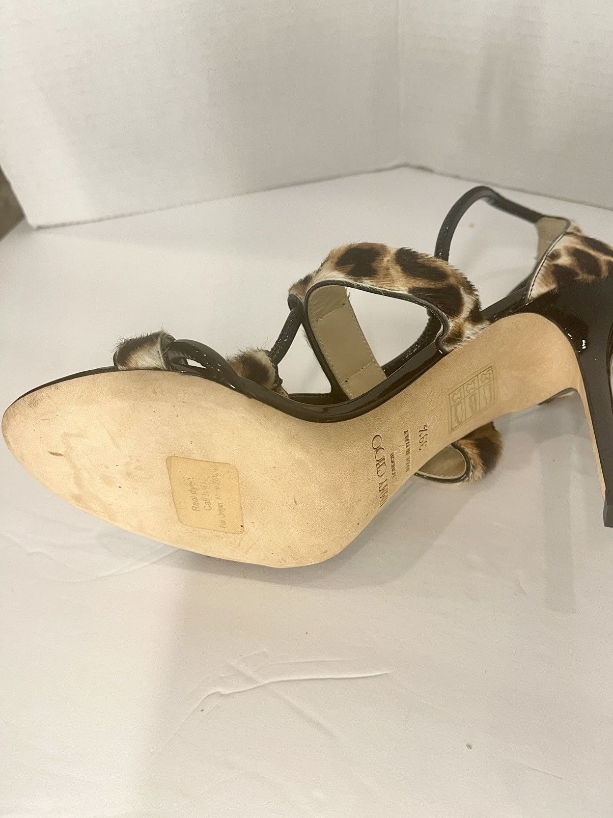 Jimmy Choo Jimmy Choo Sandal Pumps w animal print and gold hardware Size US 9.5 / IT 39.5 - 2 Thumbnail