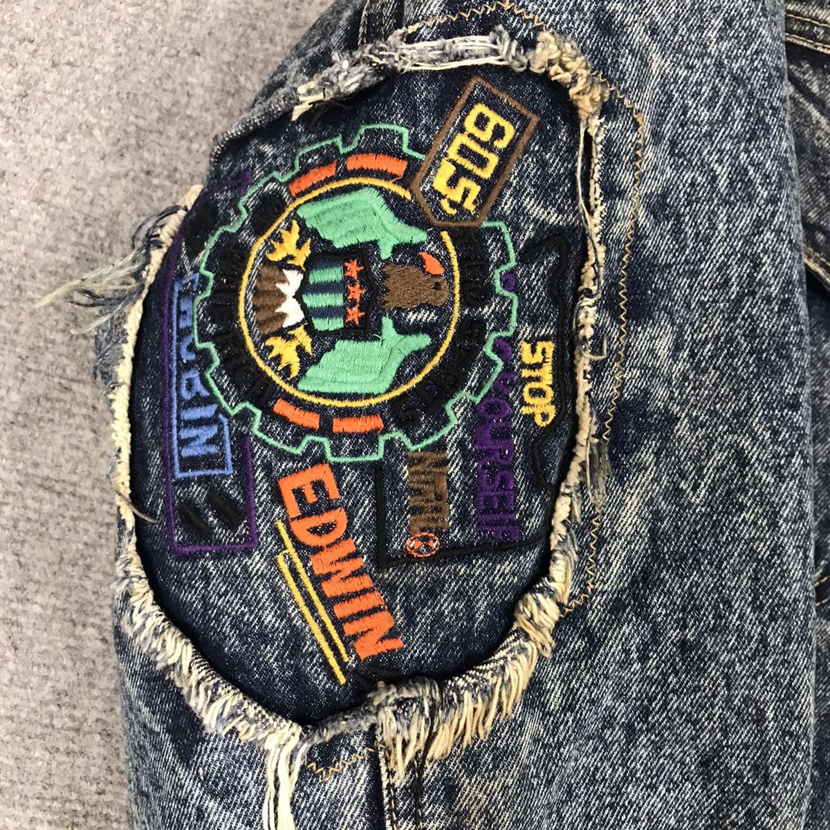 Vintage DENIM BUTTON JACKET EDWIN 1990 JACKET Size US M / EU 48-50 / 2 - 5 Thumbnail