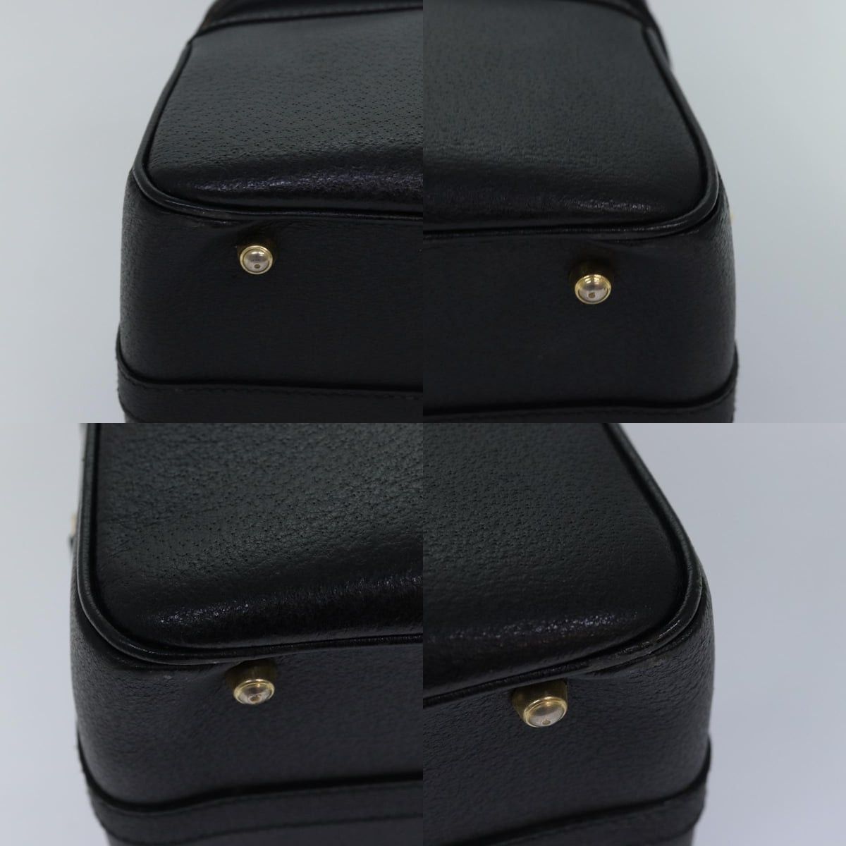 Gucci GUCCI Bamboo Vanity Hand Bag Leather Black 013 2122 013 2122 Size ONE SIZE - 10 Thumbnail