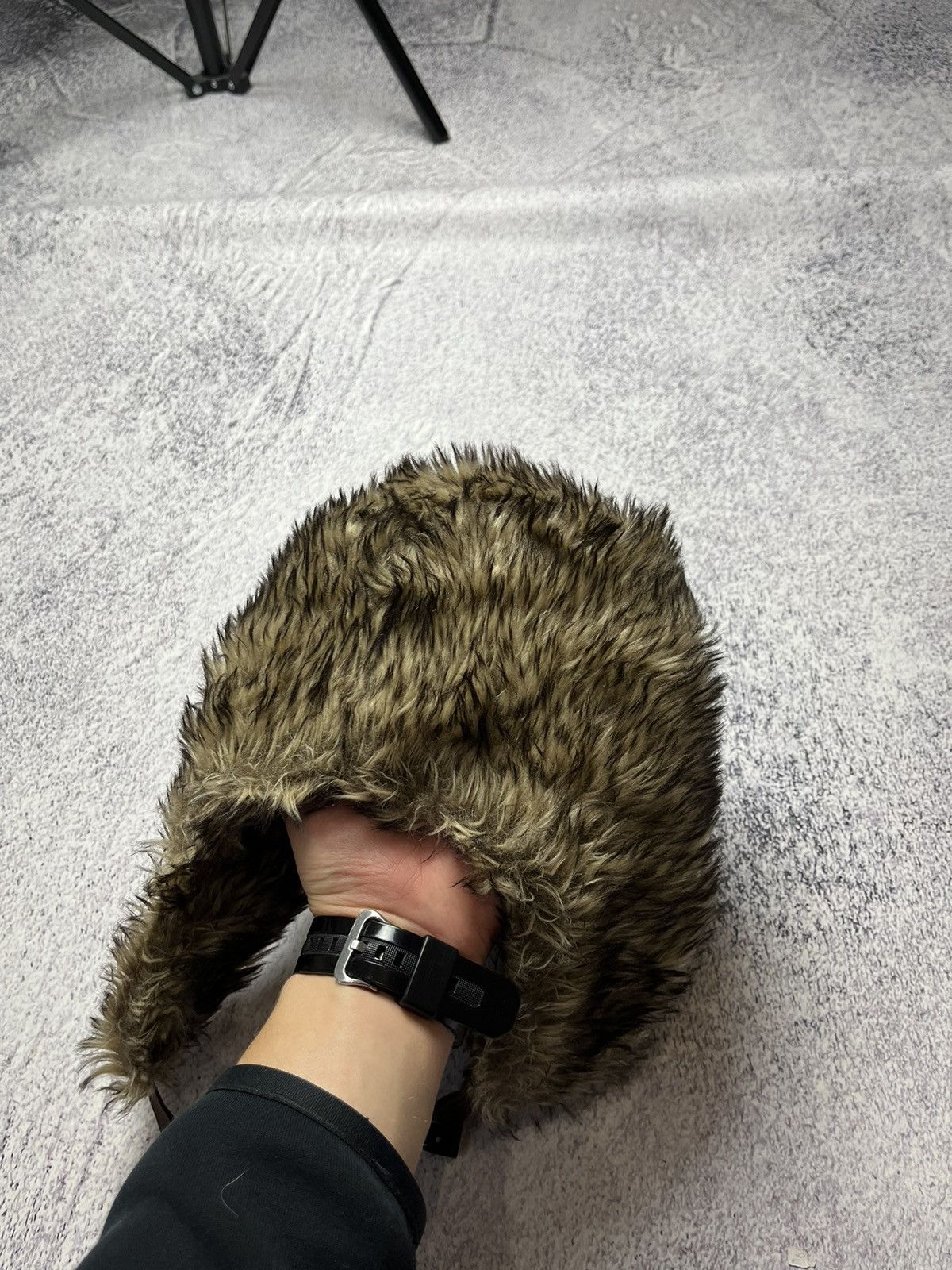 20471120 Vintage fuzzy mohair japanese ushanka hat avant garde Size ONE SIZE - 7 Thumbnail