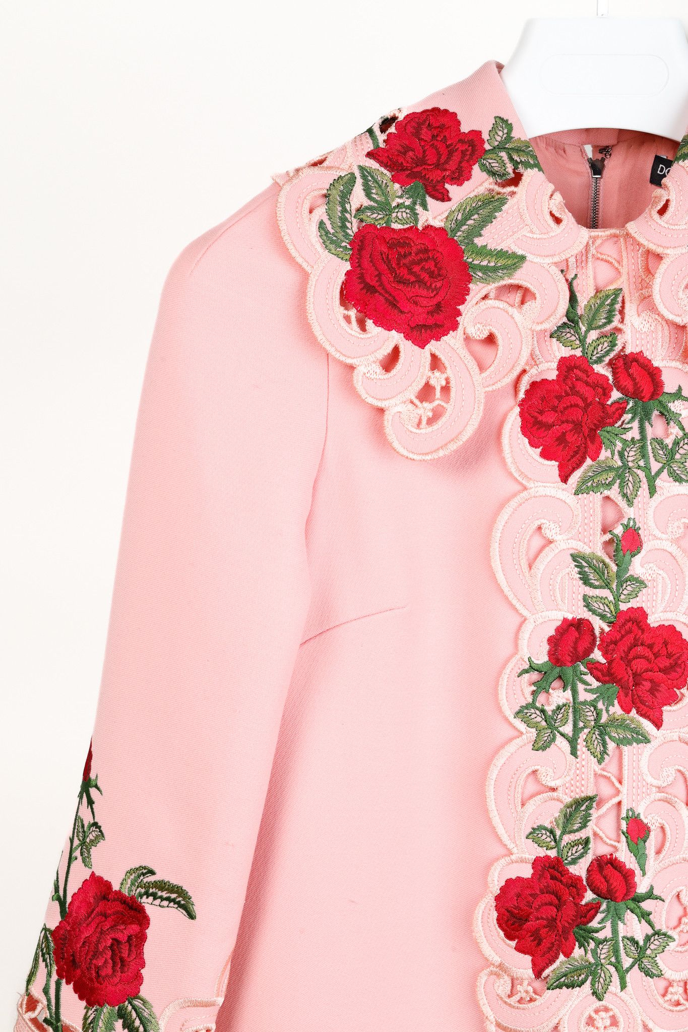 Dolce & Gabbana Dolce & Gabbana AW/15 Runway Wool Floral-Embroidered Dress Size XS / US 0-2 / IT 36-38 - 7 Thumbnail