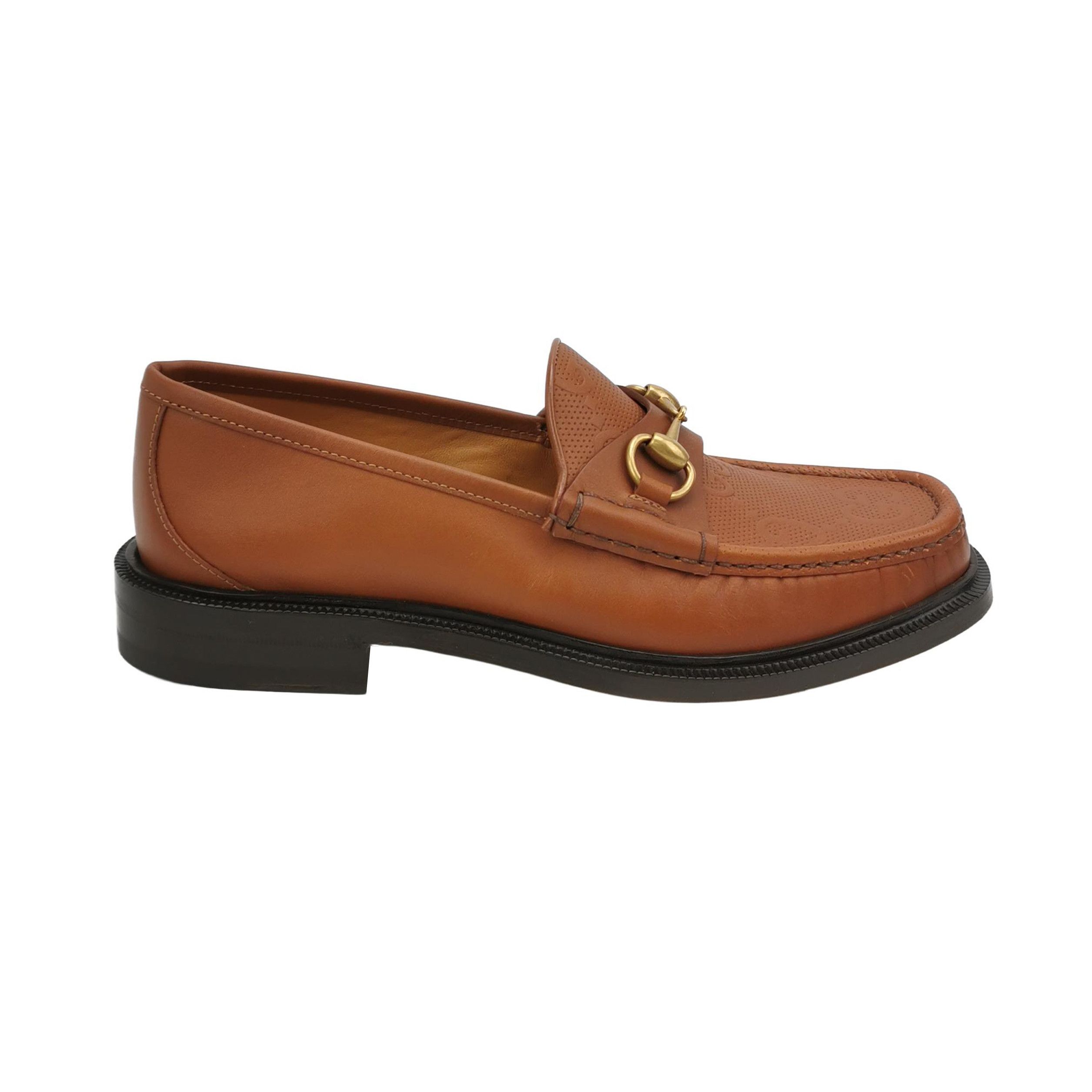 Gucci Gucci GG Embossed Horsebit Loafers 39.5 Size US 6 / EU 39 - 1 Thumbnail